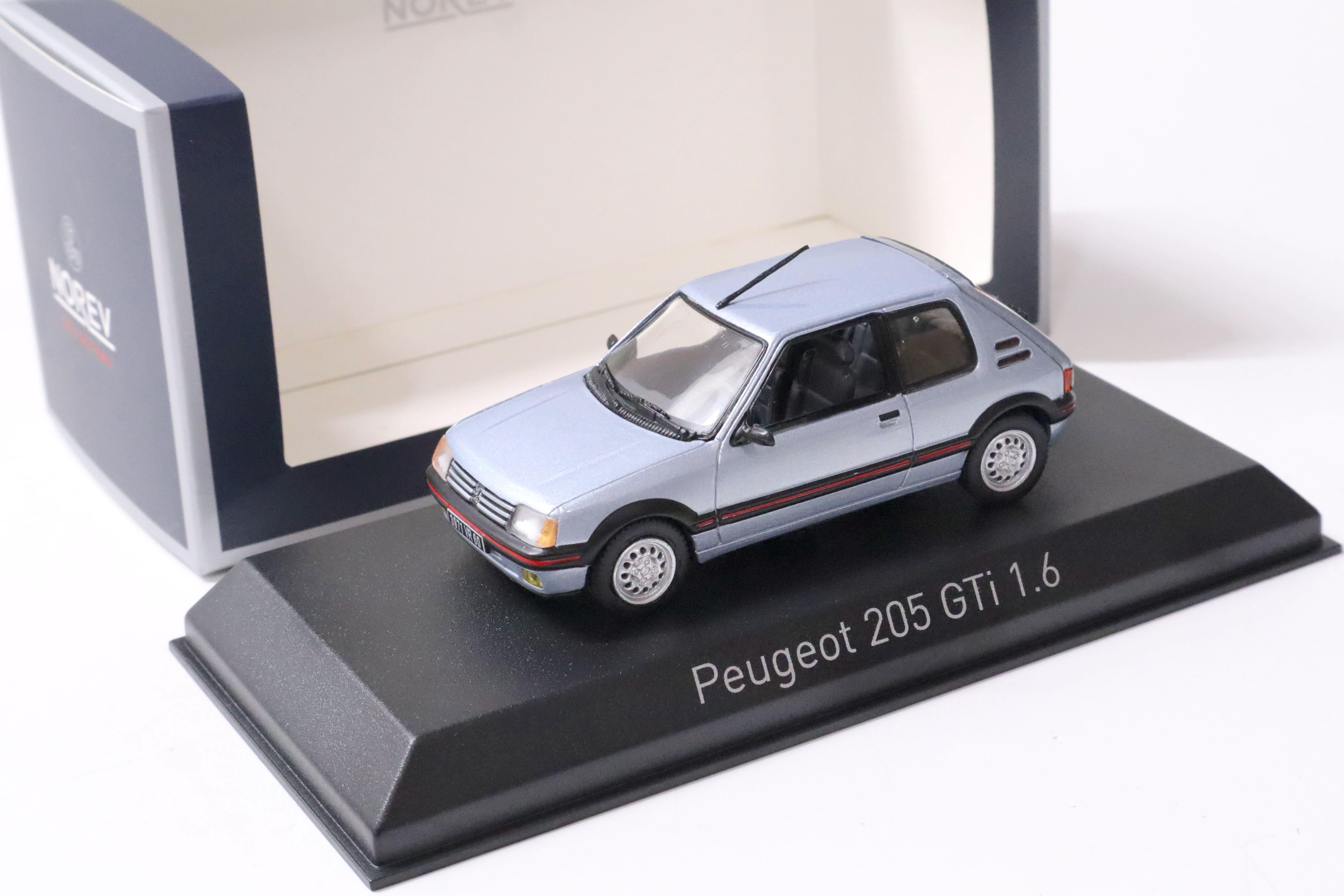 1:43 Norev Peugeot 205 GTi 1.6 Topaze blue 1988