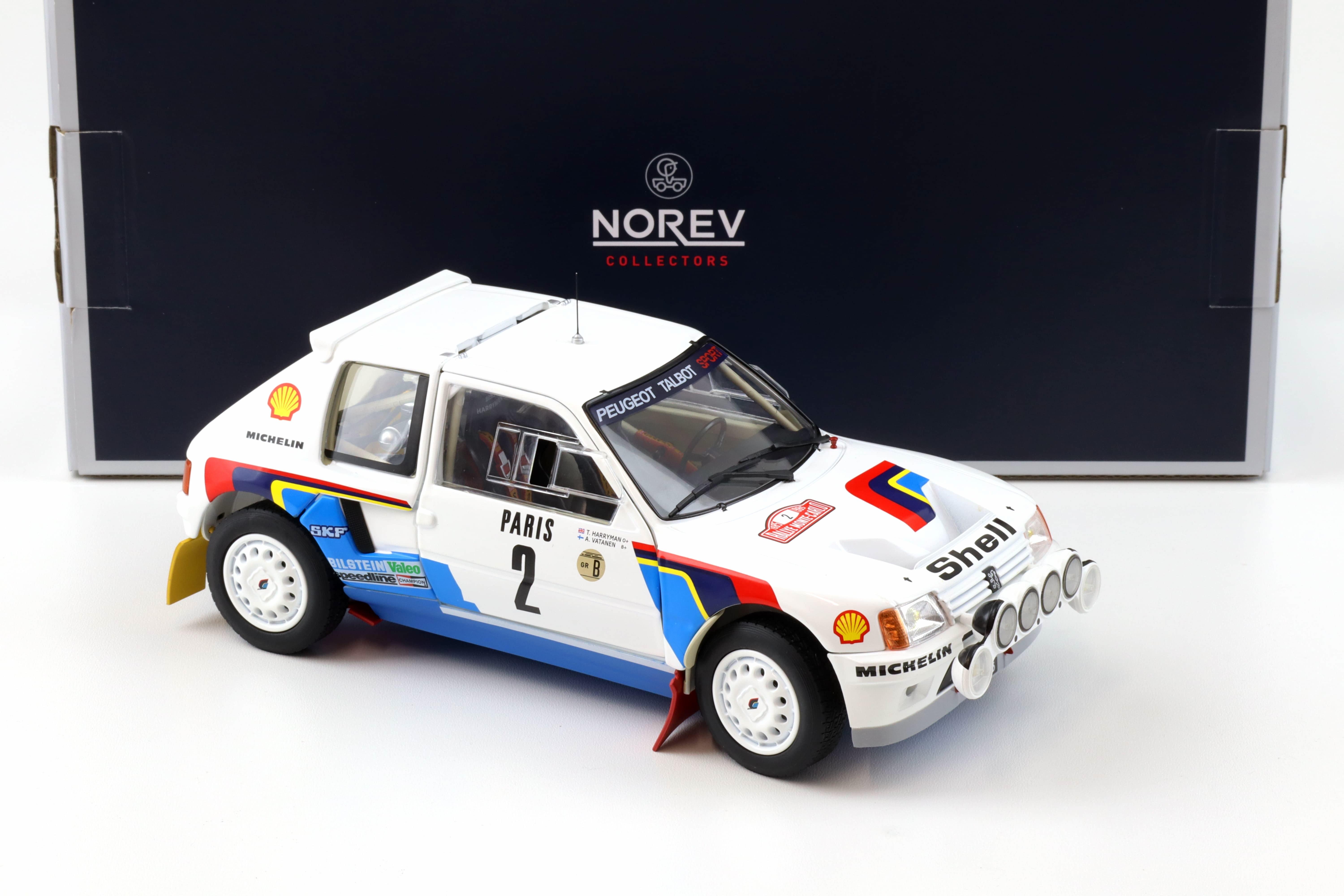 1:18 Norev Peugeot 205 T16 #2 Rally Monte Carlo 1985 Vatanen/Harryman 184864