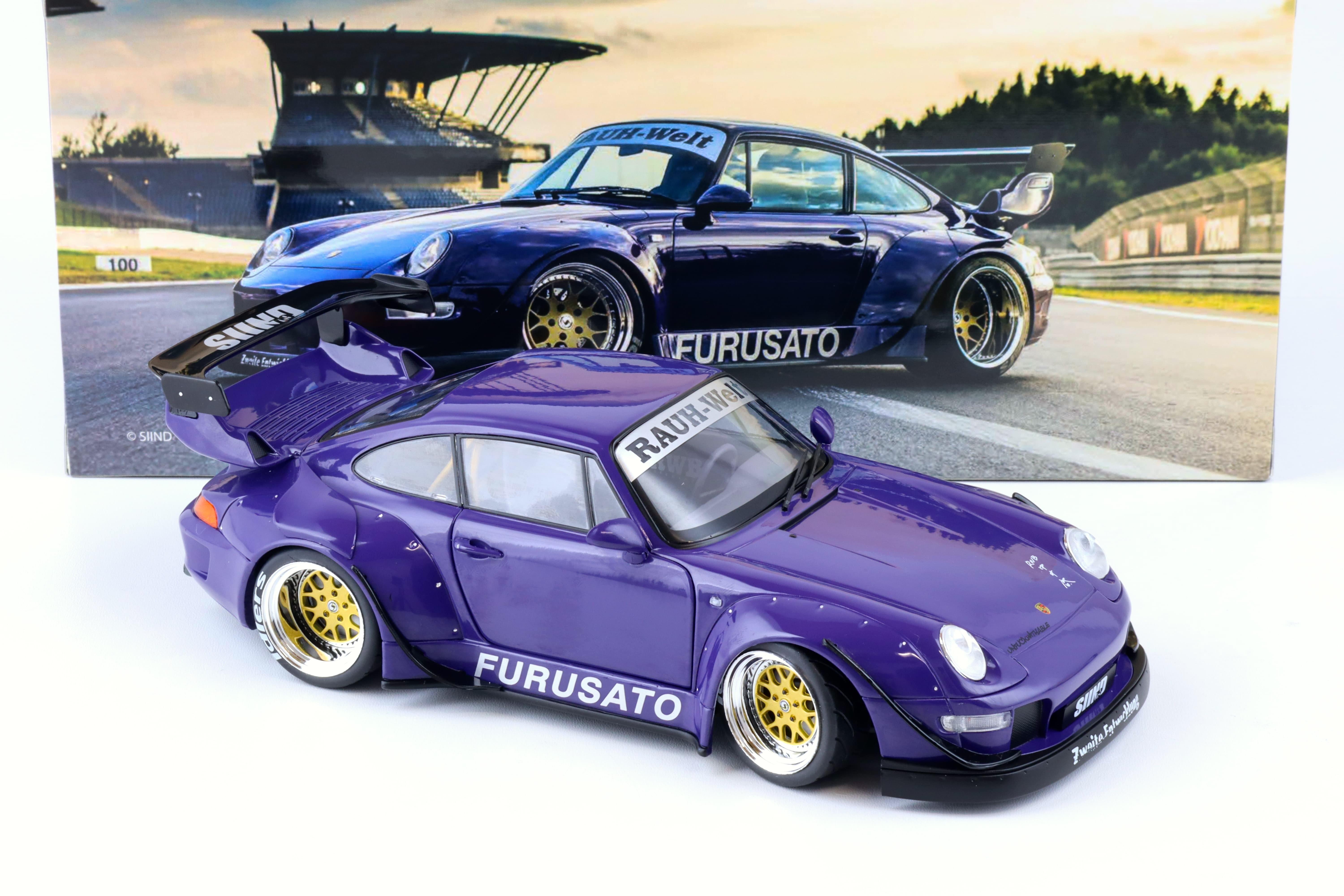 1:18 WERK83 Porsche 911 (993) RWB RAUH-Welt Furusato Sidney Hoffmann purple