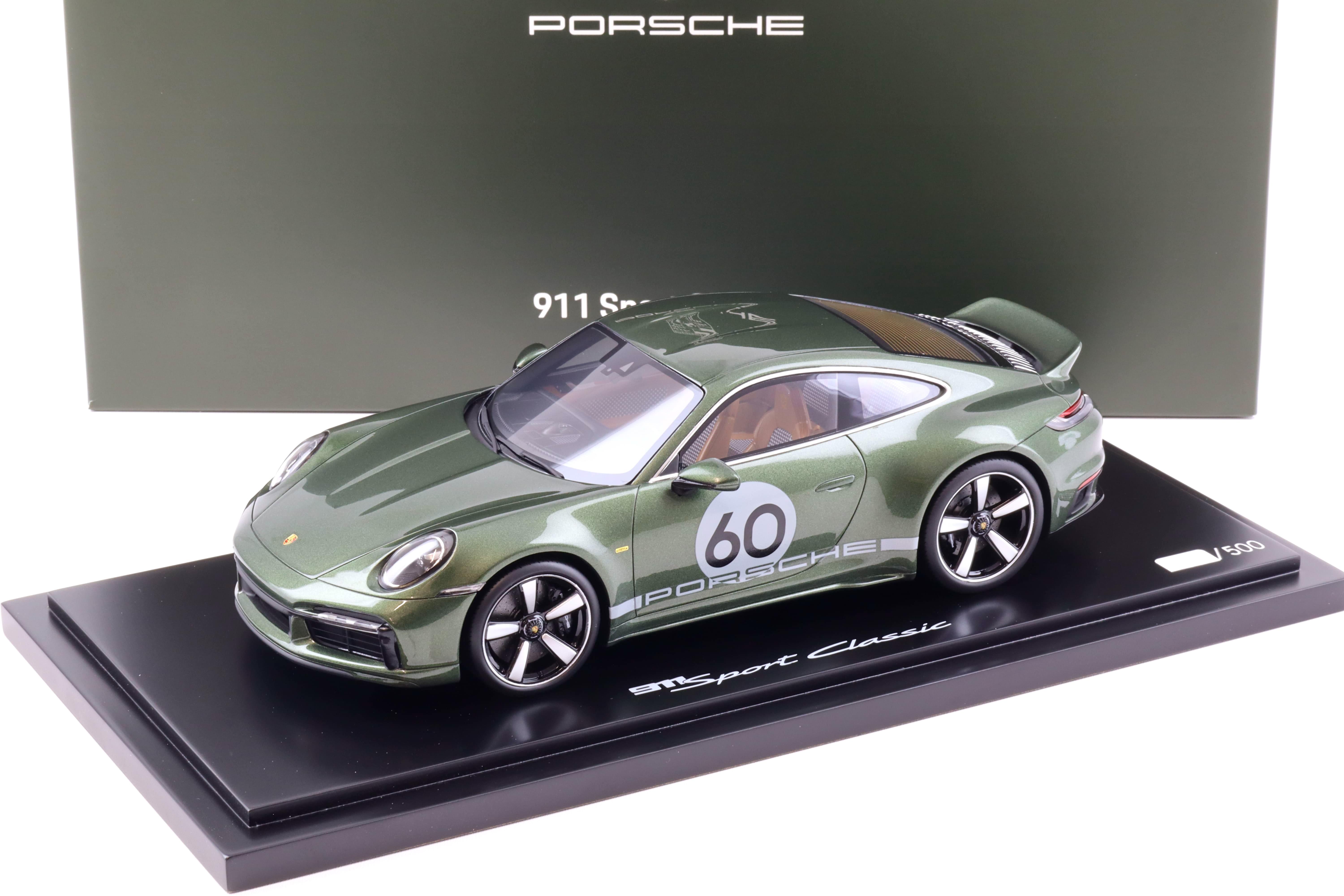 1:18 Spark Porsche 911 (992) Sport Classic Coupe Oak green metallic 2022 WAP DEALER