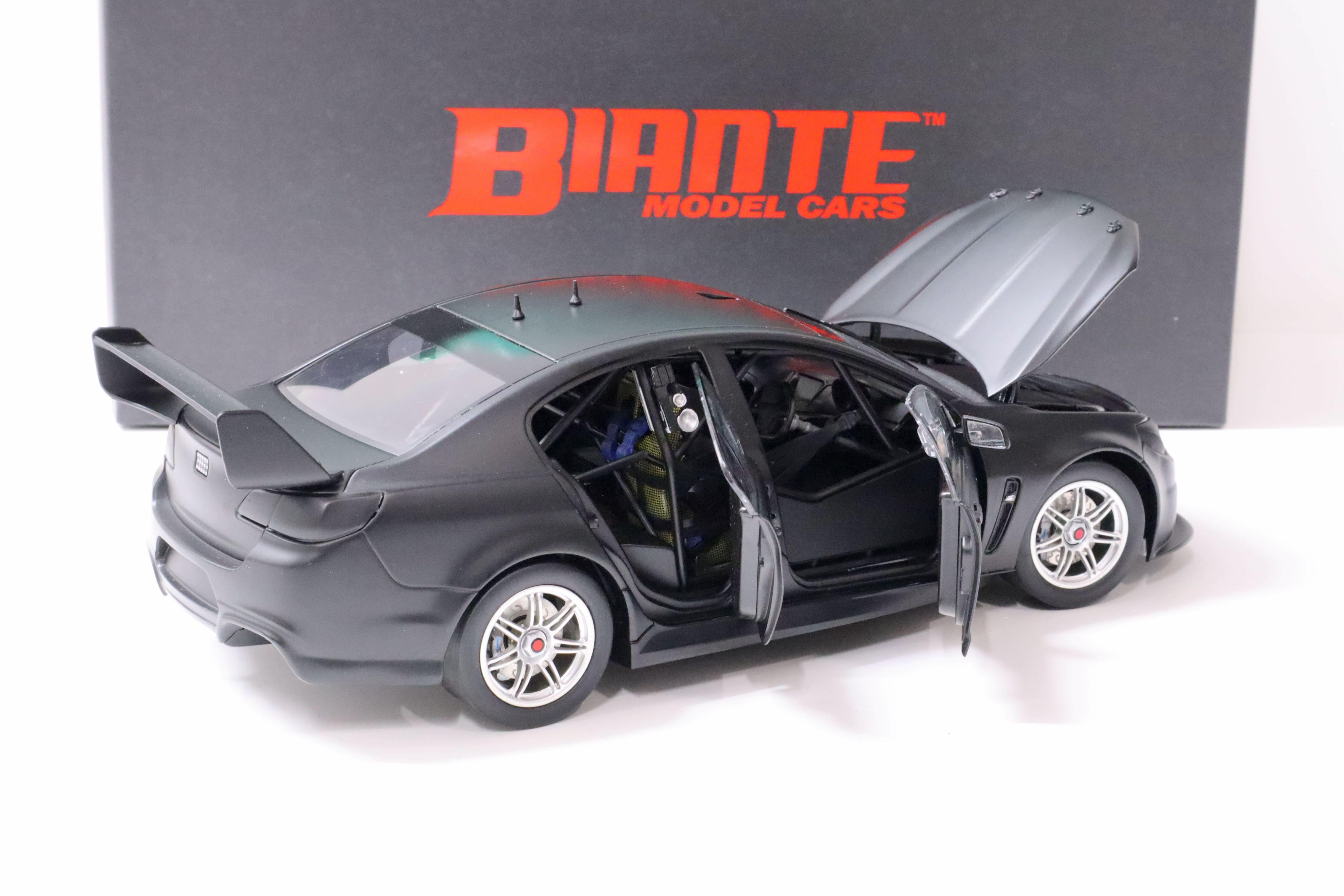 1:18 BIANTE Holden VF Commodore V8 Supercar Satin black matt Plain Body