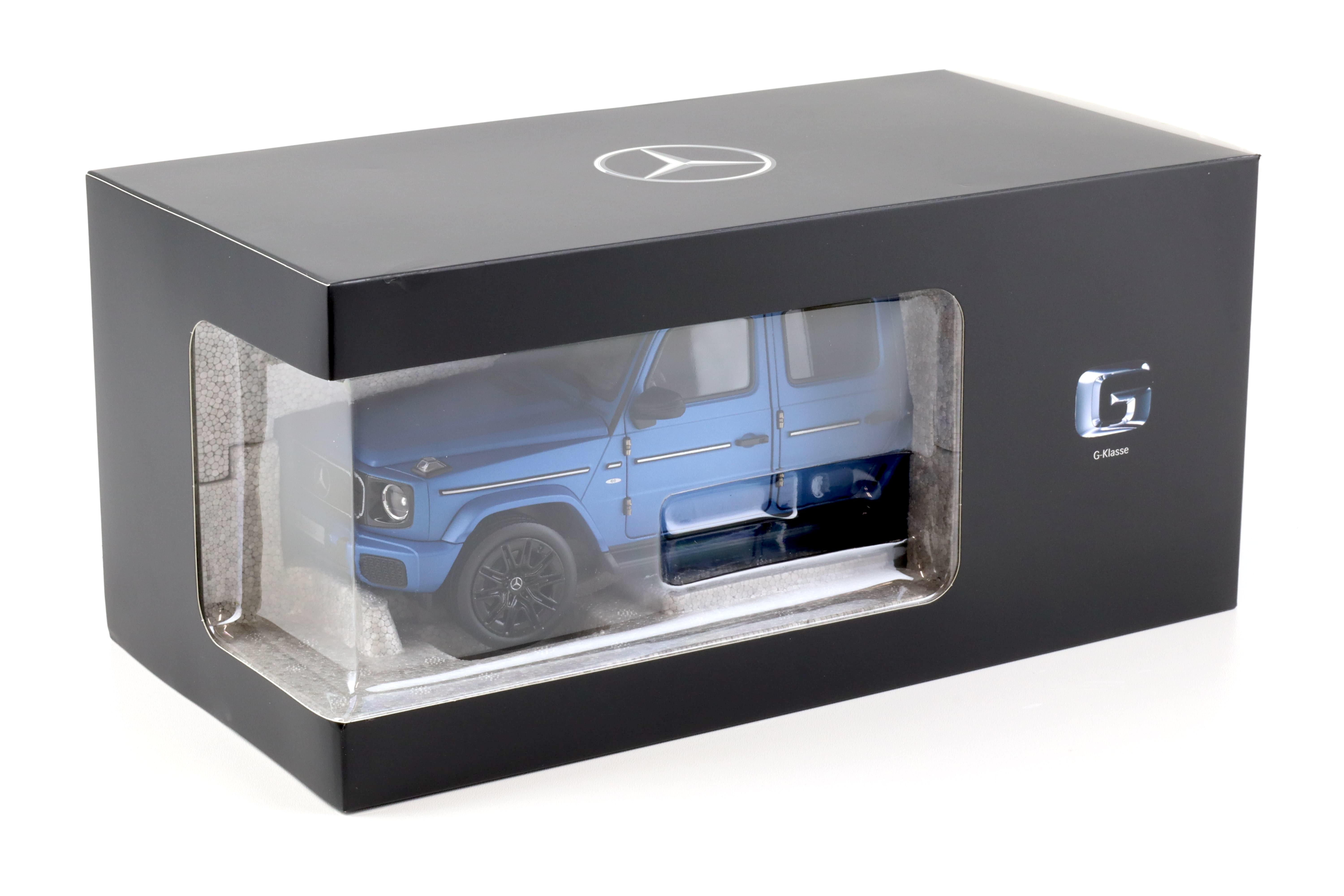 1:18 Norev Mercedes G-Klasse G580 EQG M465 south seas blue 2024 DEALER VERSION