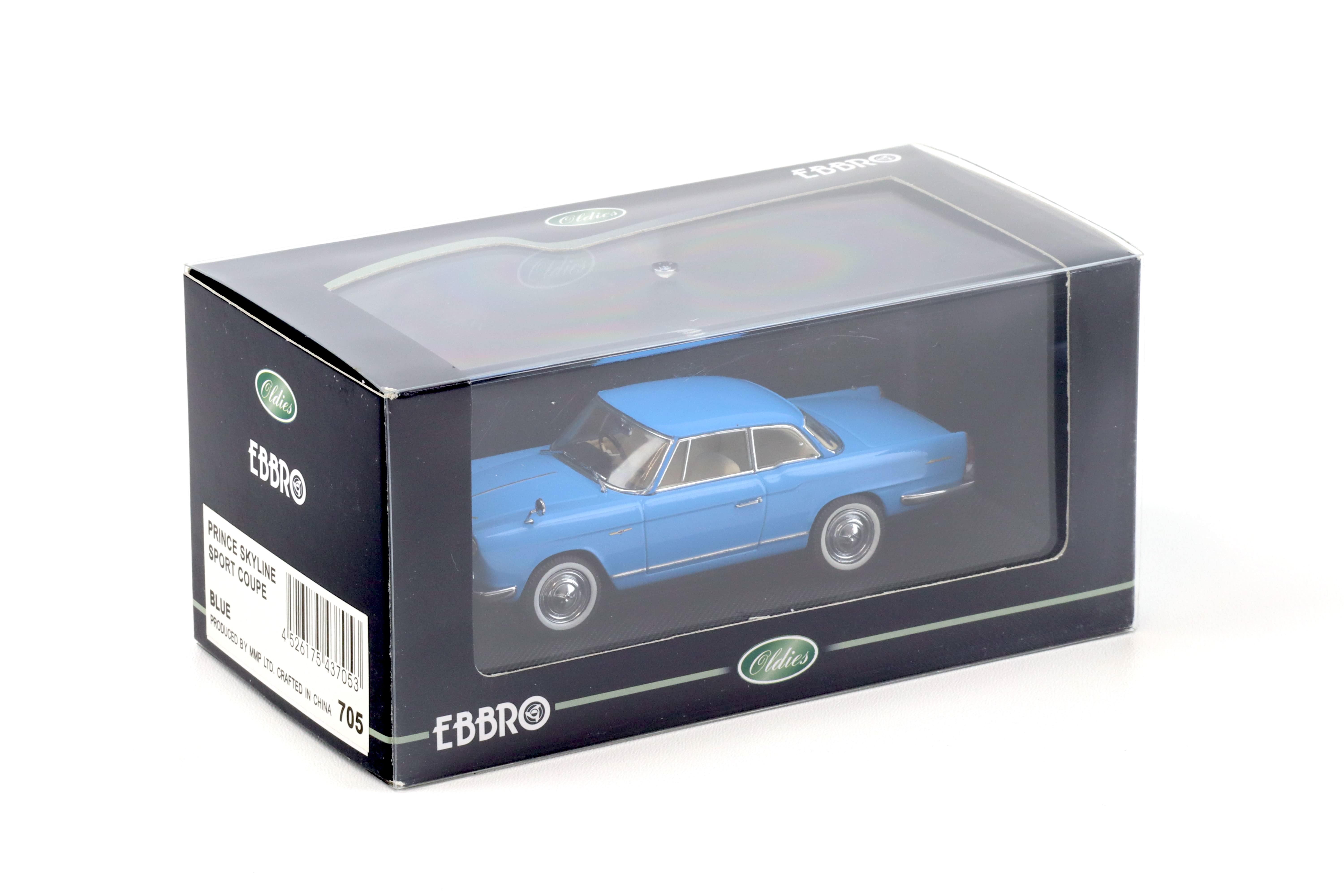 1:43 Ebbro Nissan Prince Skyline Sport Coupe 1962 blue 