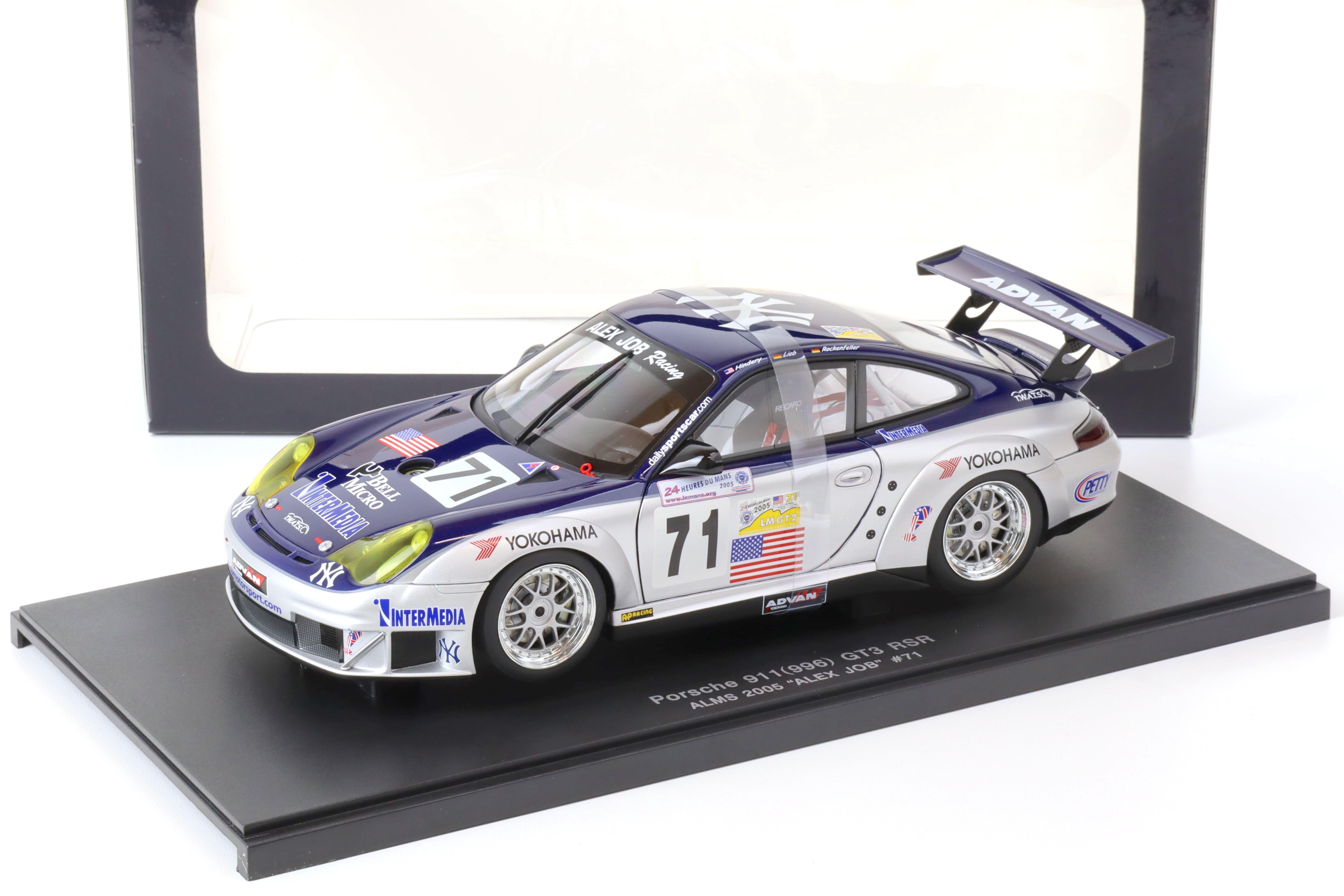 1:18 AUTOart Porsche 911 (996) GT3 RSR ALMS 2005 Alex Job #71 