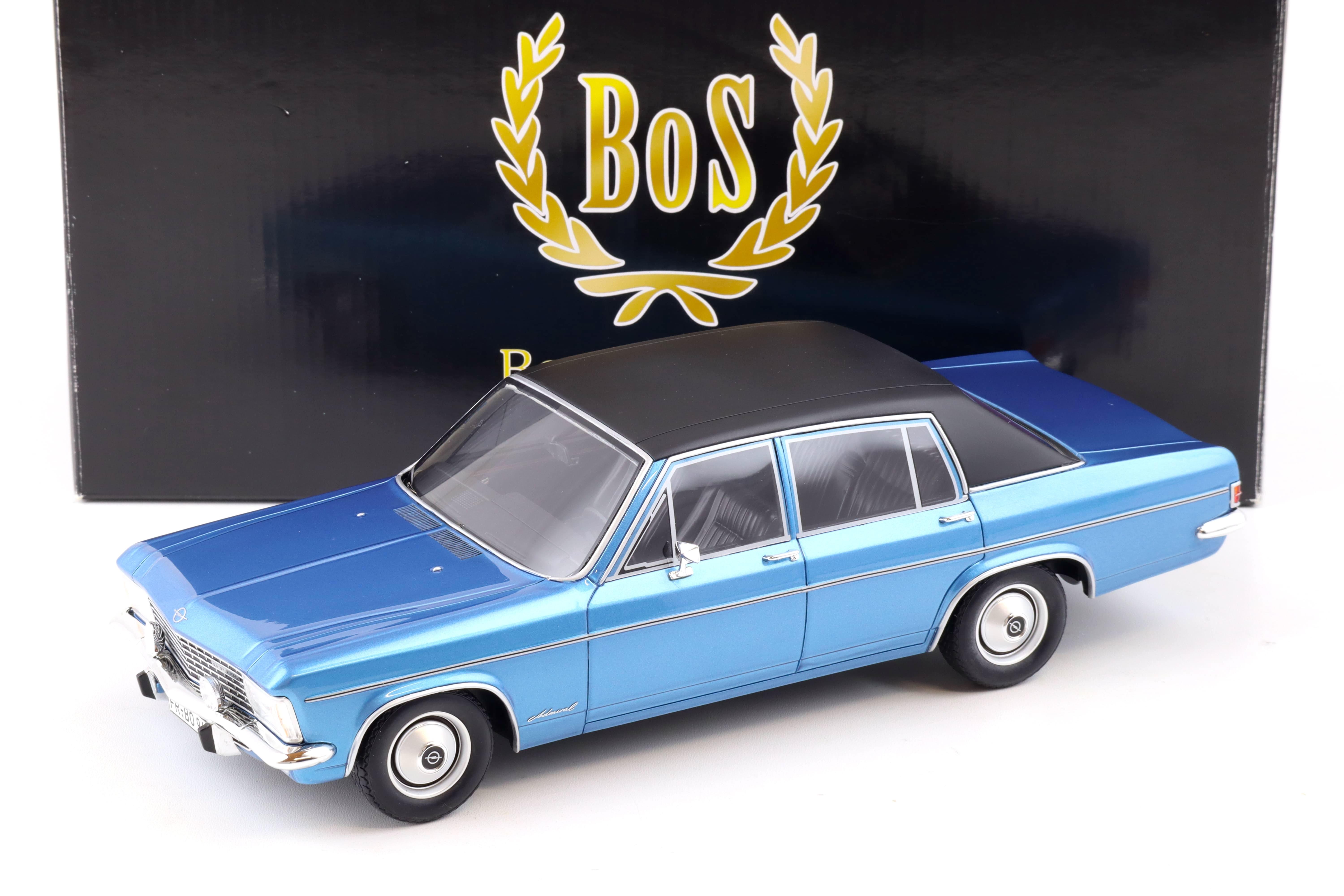 1:18 BOS-Models Opel Admiral B 2800S Limousine blue metallic BOS002