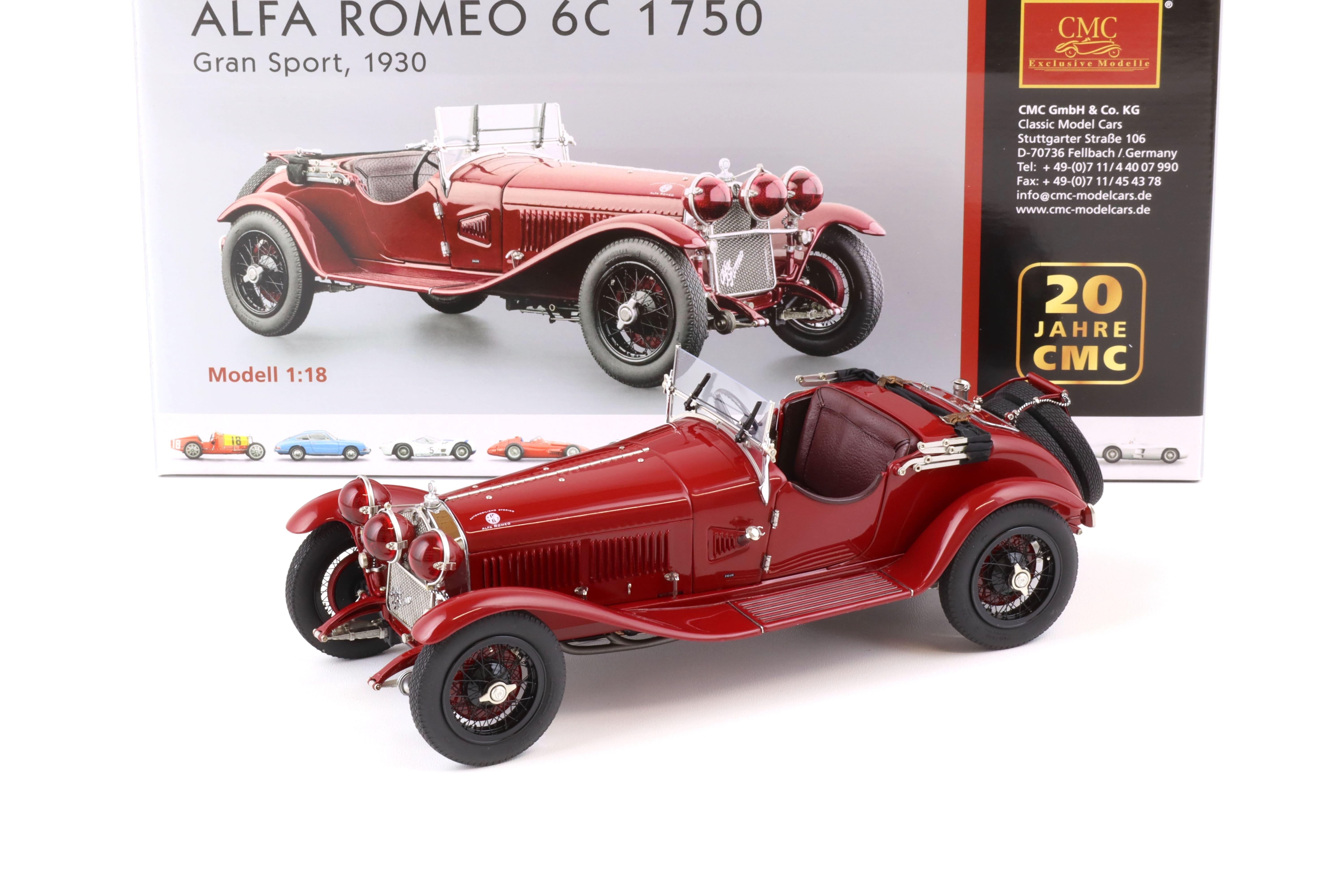 1:18 CMC Alfa Romeo 6C 1750 GS Gran Sport 1930 dark red M-138