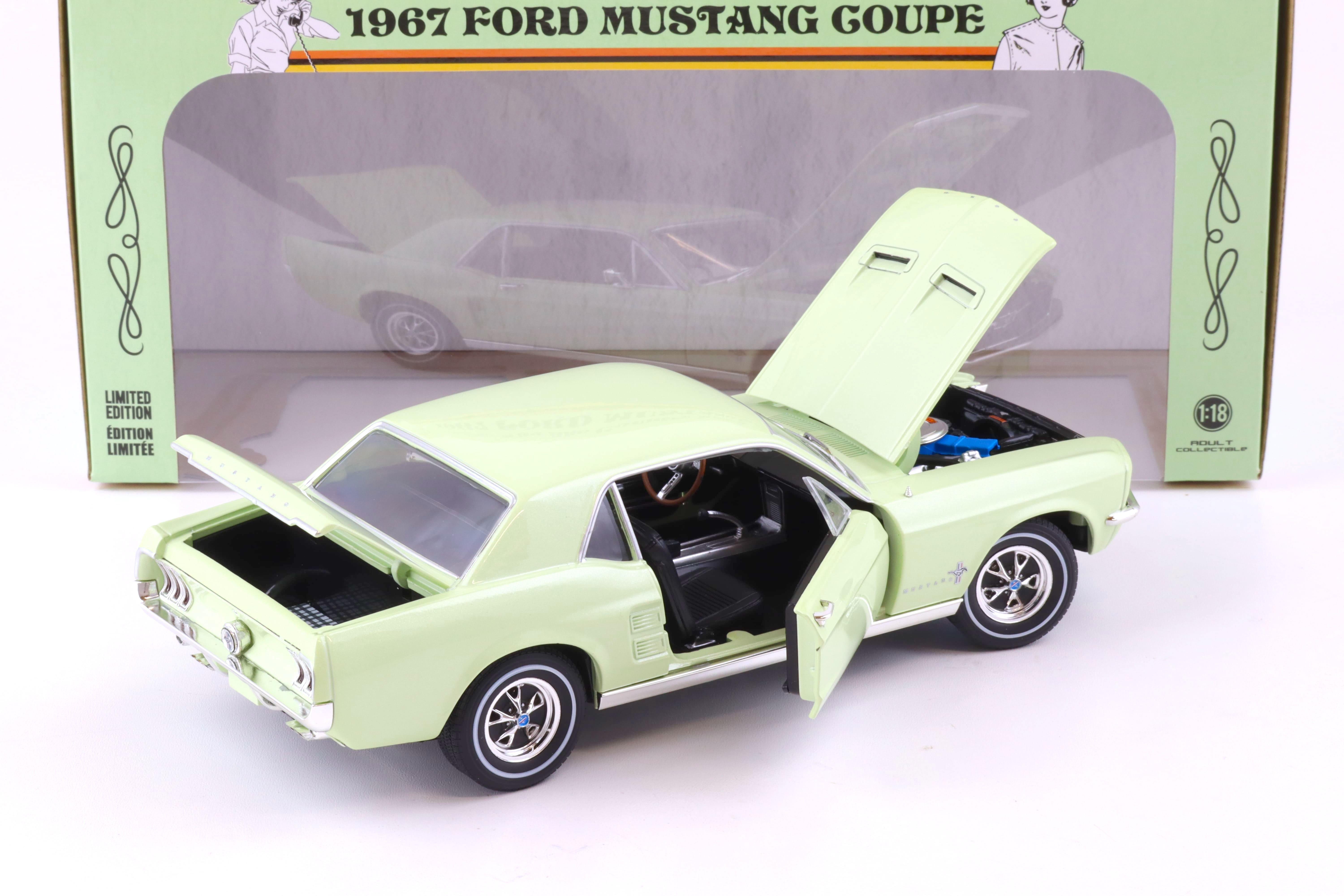 1:18 Greenlight 1967 Ford Mustang Coupe The She Country Mustang Limelite green