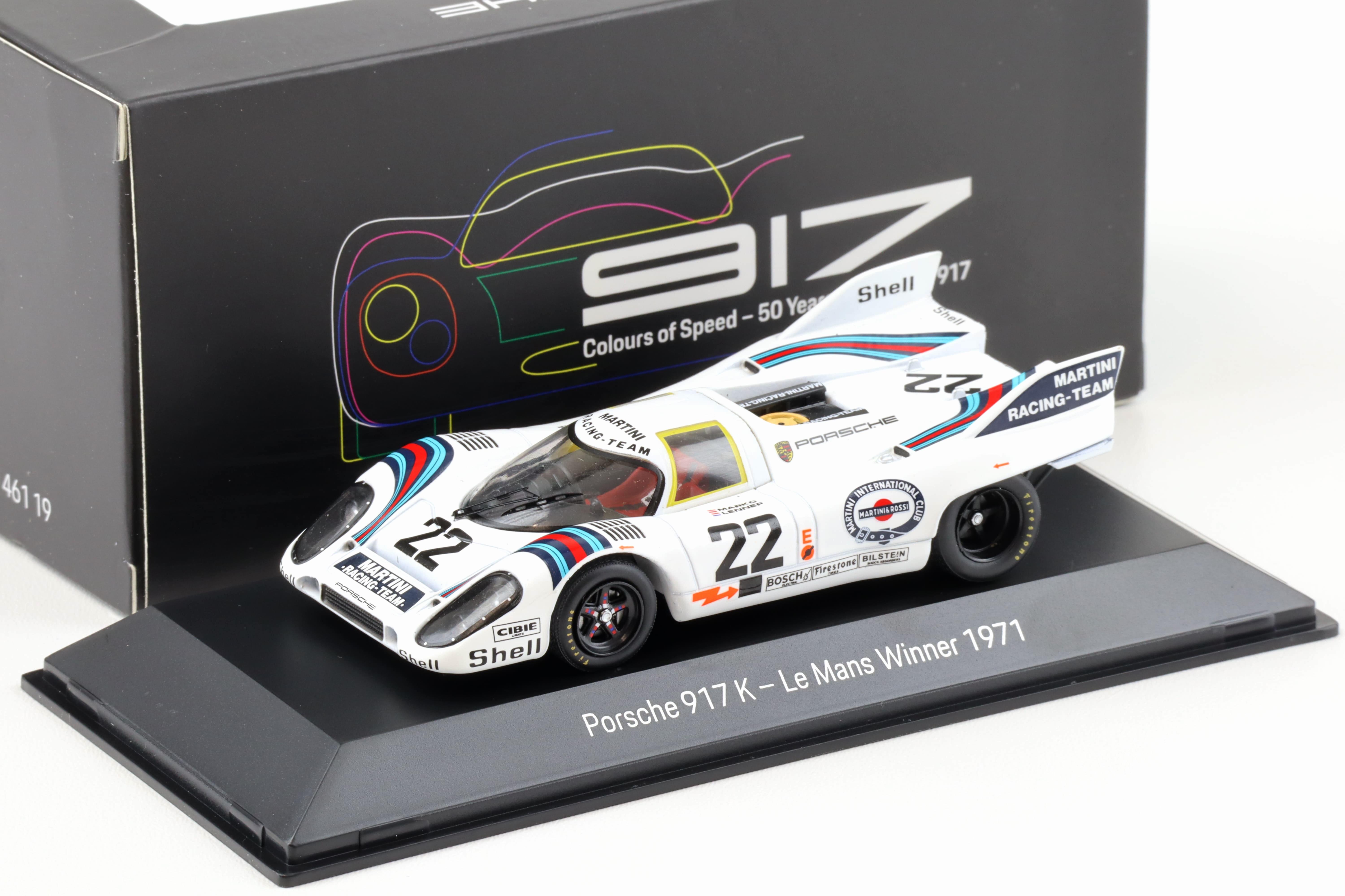 1:43 Spark Porsche 917K Winner Le Mans 1971 Martini #22 MAP Porsche Museum