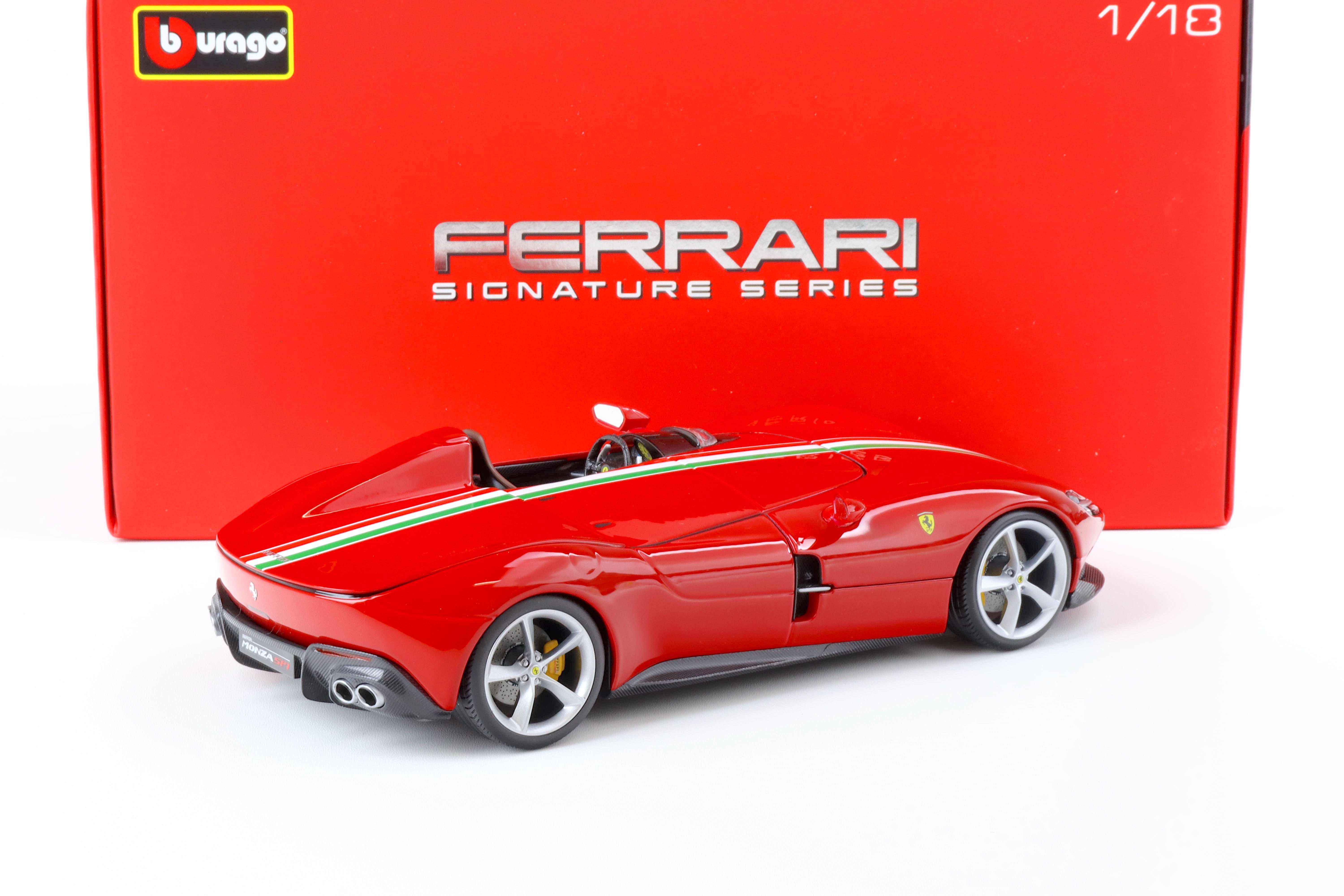 1:18 Bburago Signature Ferrari Monza SP1 red/ Italian flag 2019