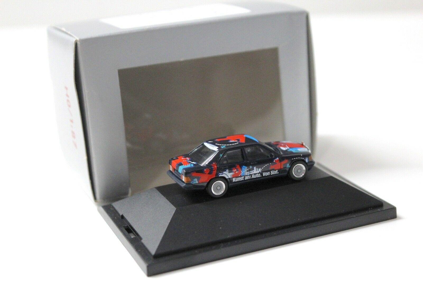 1:87 Herpa Mercedes 190E "SIXT ART CAR" black/ red