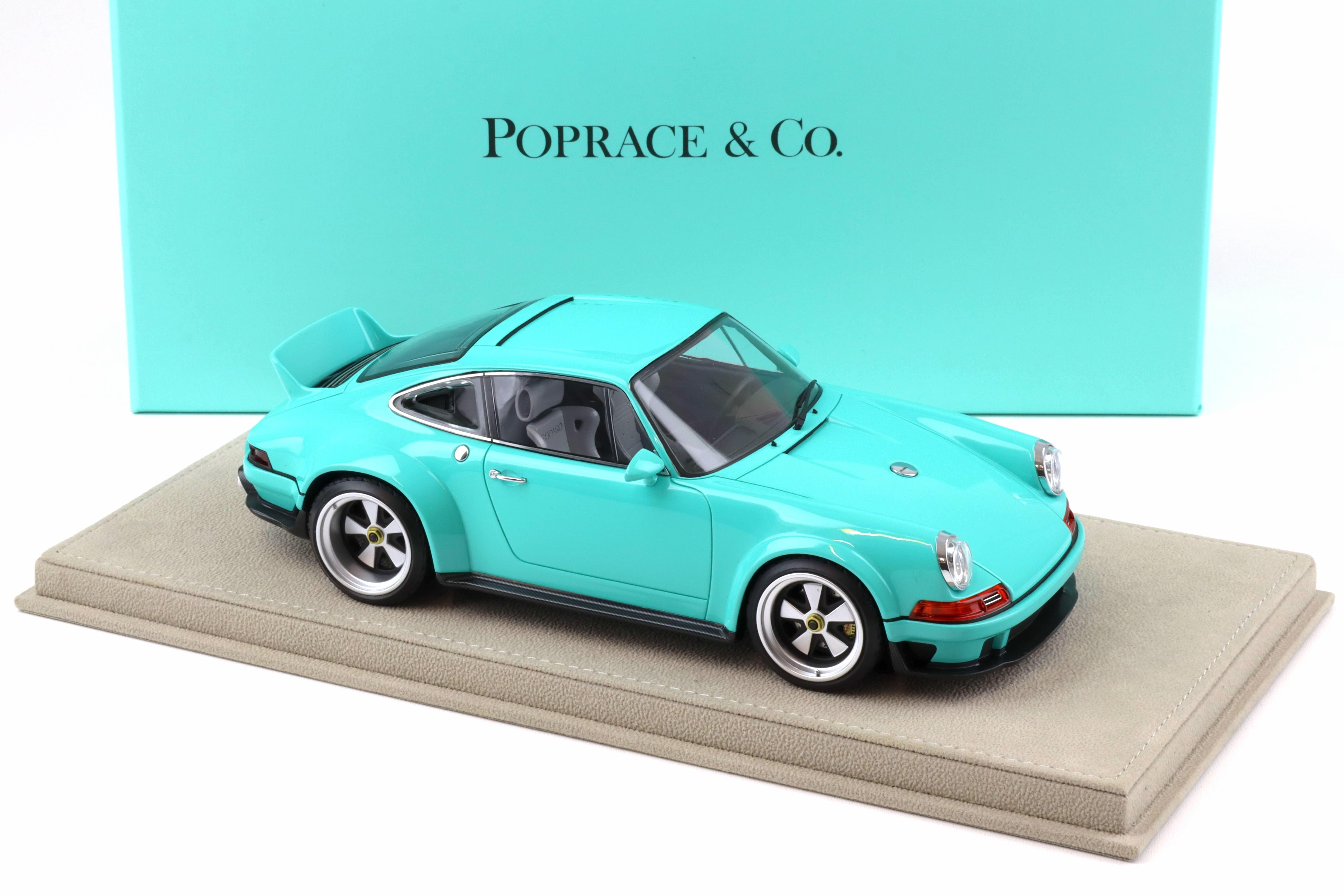 1:18 POP RACE Porsche 911 Singer DLS blue