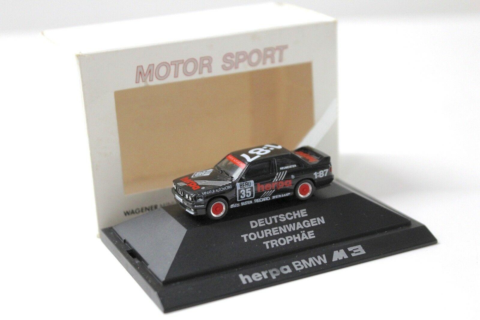 1:87 Herpa BMW M3 E30 DTT #35 Neumeister HERPA black