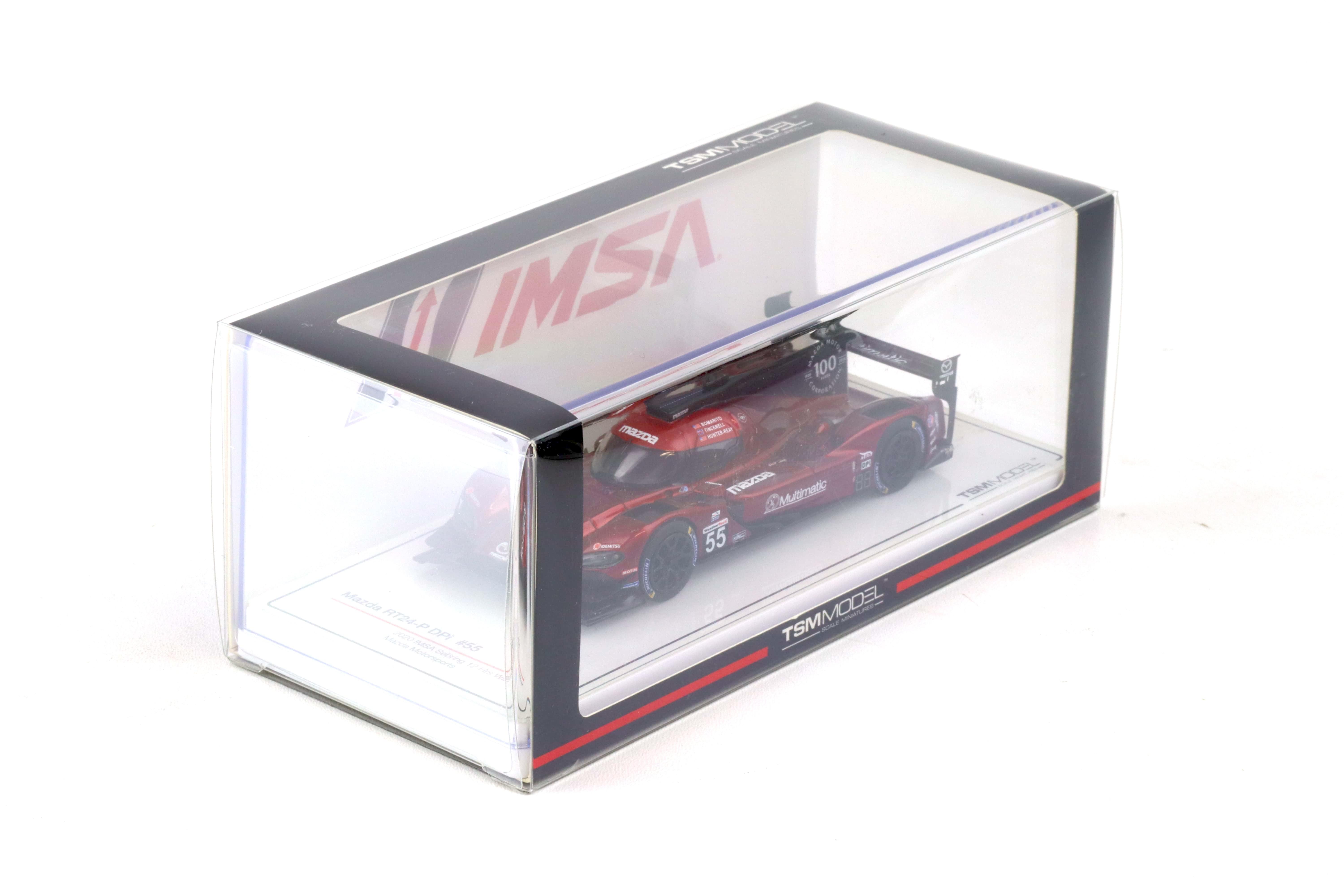 1:43 TSM Model Mazda RT24-P DPi #55 IMSA Sebring 12h Winner 2020 TSM430549