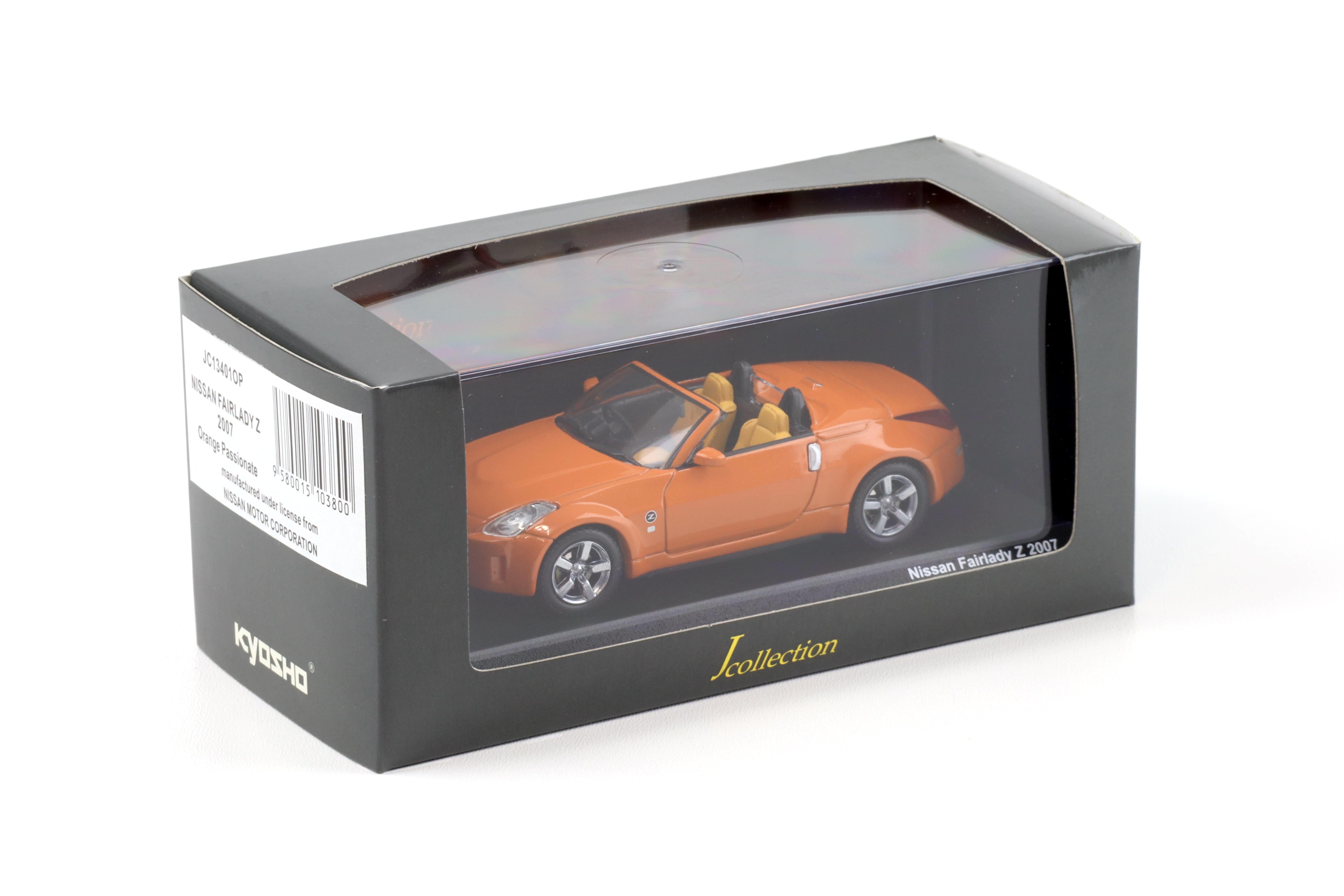 1:43 J-Collection Kyosho Nissan Fairlady Z 2007 orange passionate 