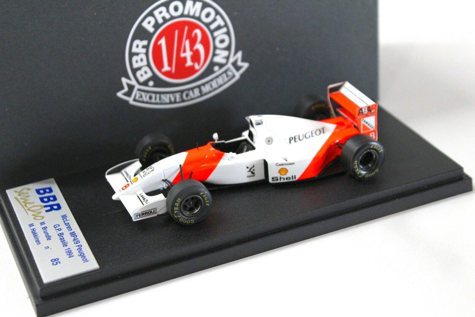 1:43 BBR McLaren MP4/9 Peugeot GP Brasil M.Brundle #8 
