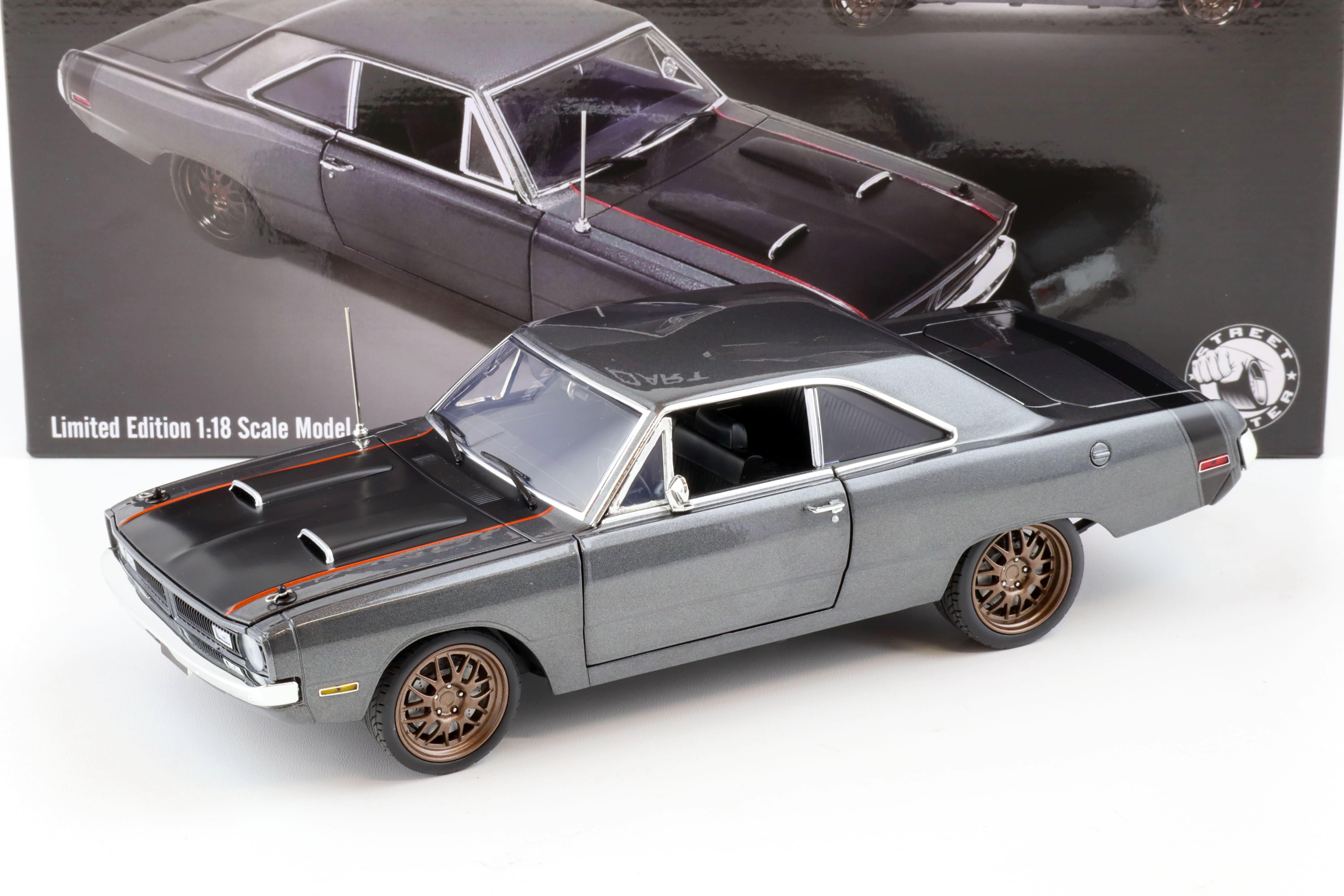 1:18 ACME 1970 Dodge Dart Bullseye Street Fighter grey metallic/ black