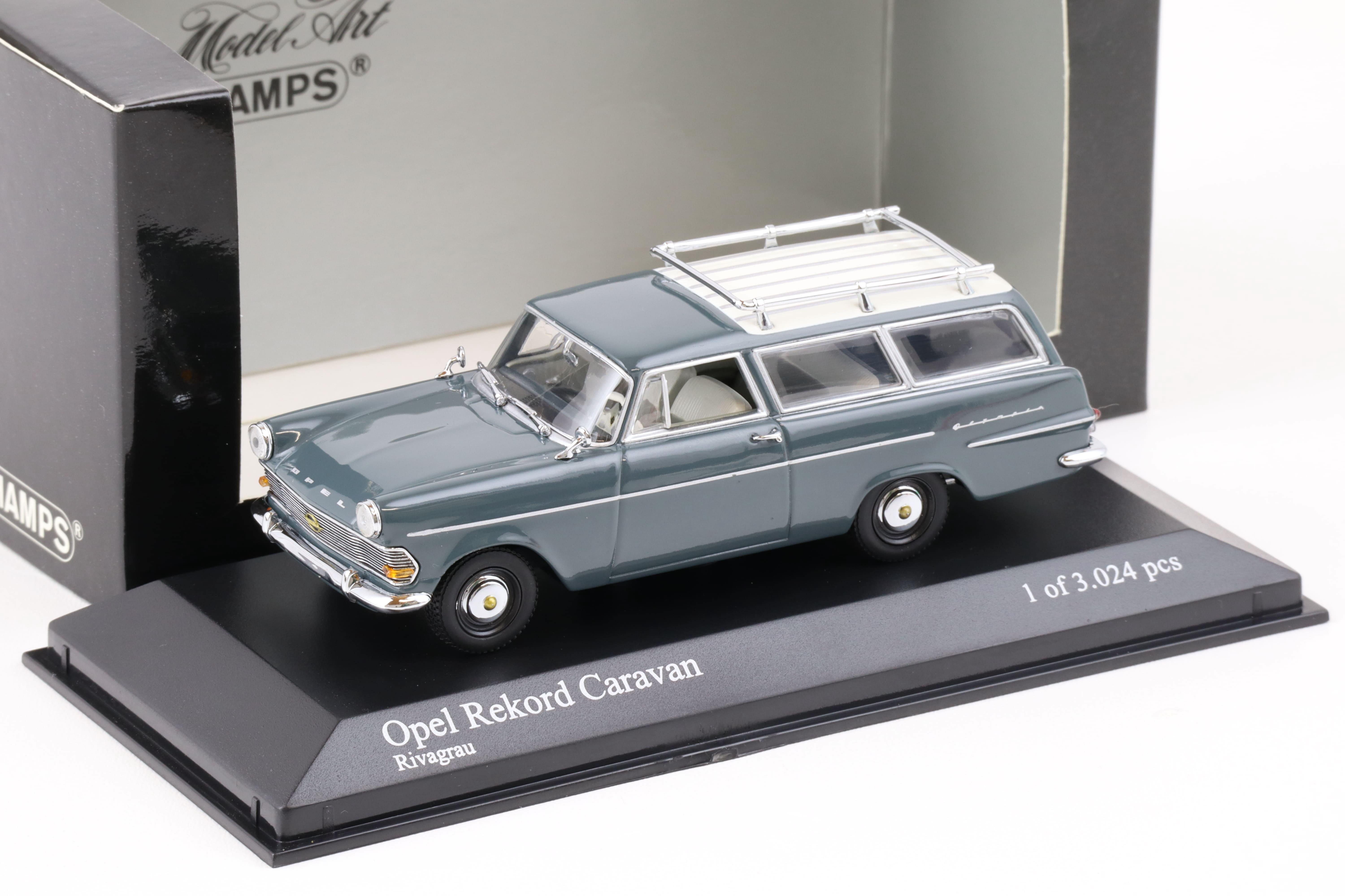 1:43 Minichamps Opel Rekord P2 Caravan 1960 Riva grey