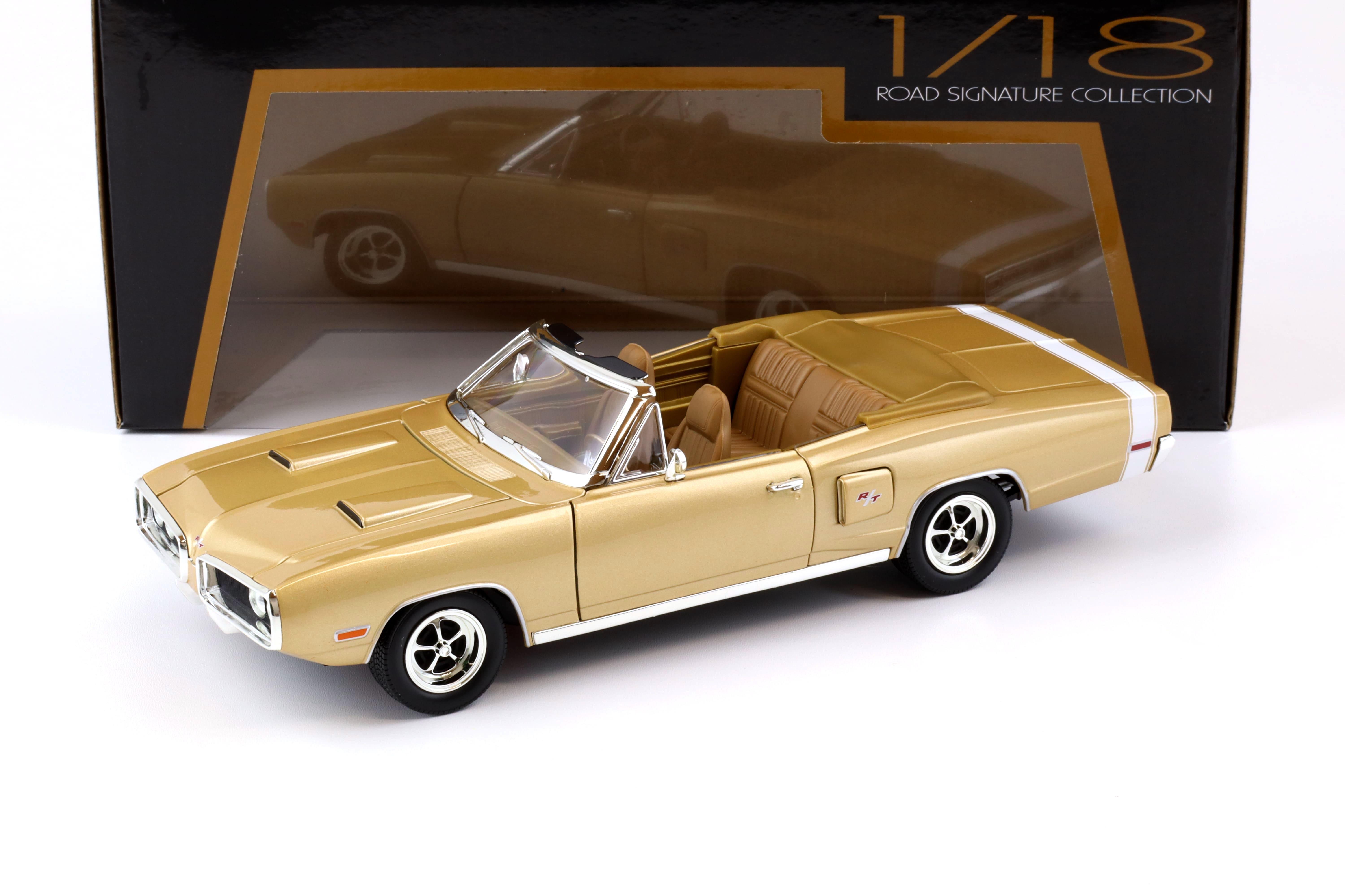 1:18 Road Signature 1970 Dodge Coronet R/T Convertible golden brown
