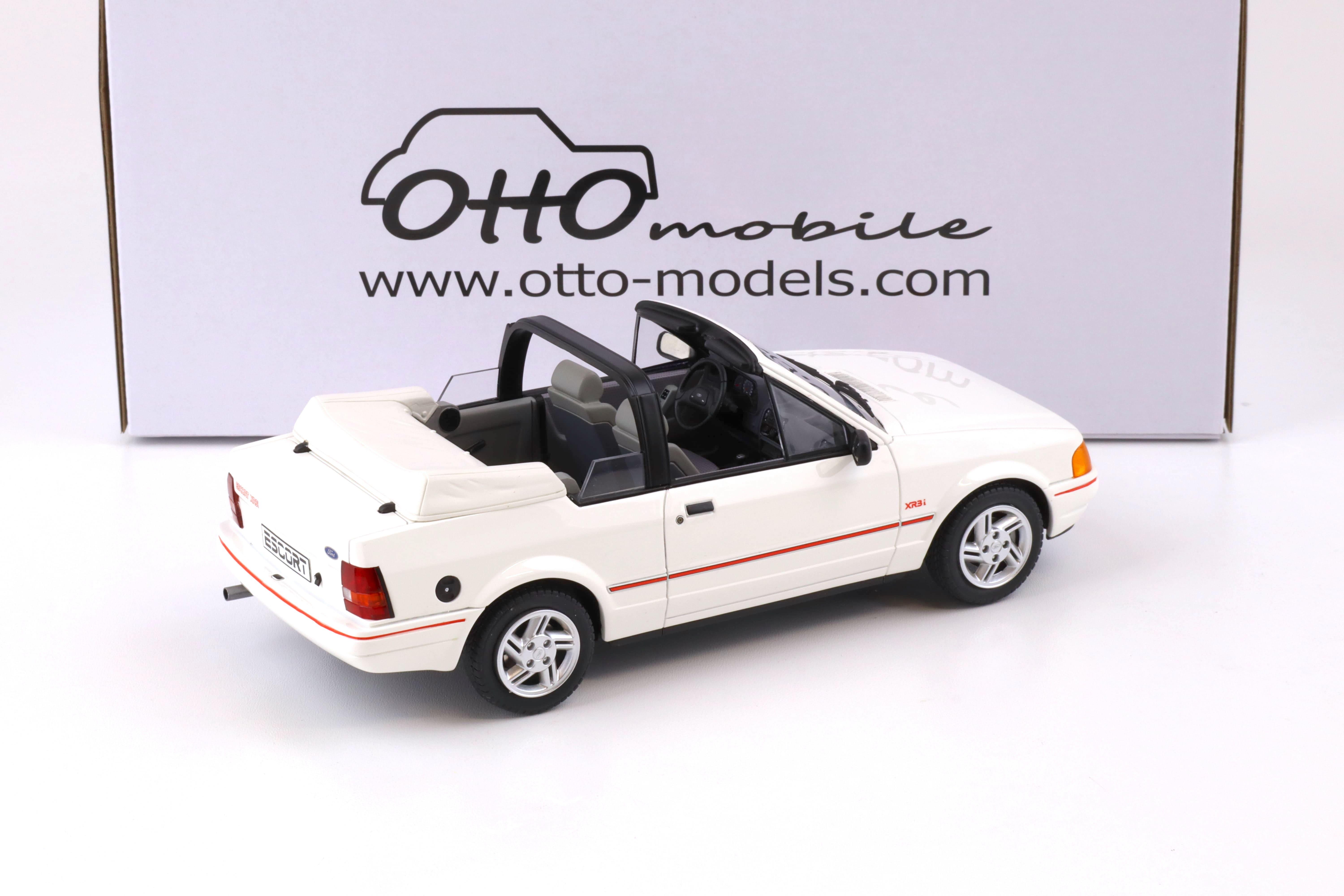 1:18 OTTO mobile OT398 Ford Escort MK4 XR3i Cabriolet white 1986