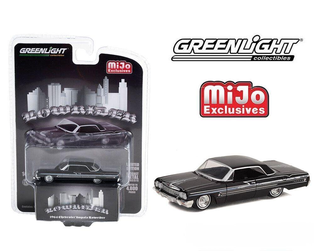 1:64 Greenlight MIJO Exclusives Lowrider 1964 Chevrolet Impala black/ silver