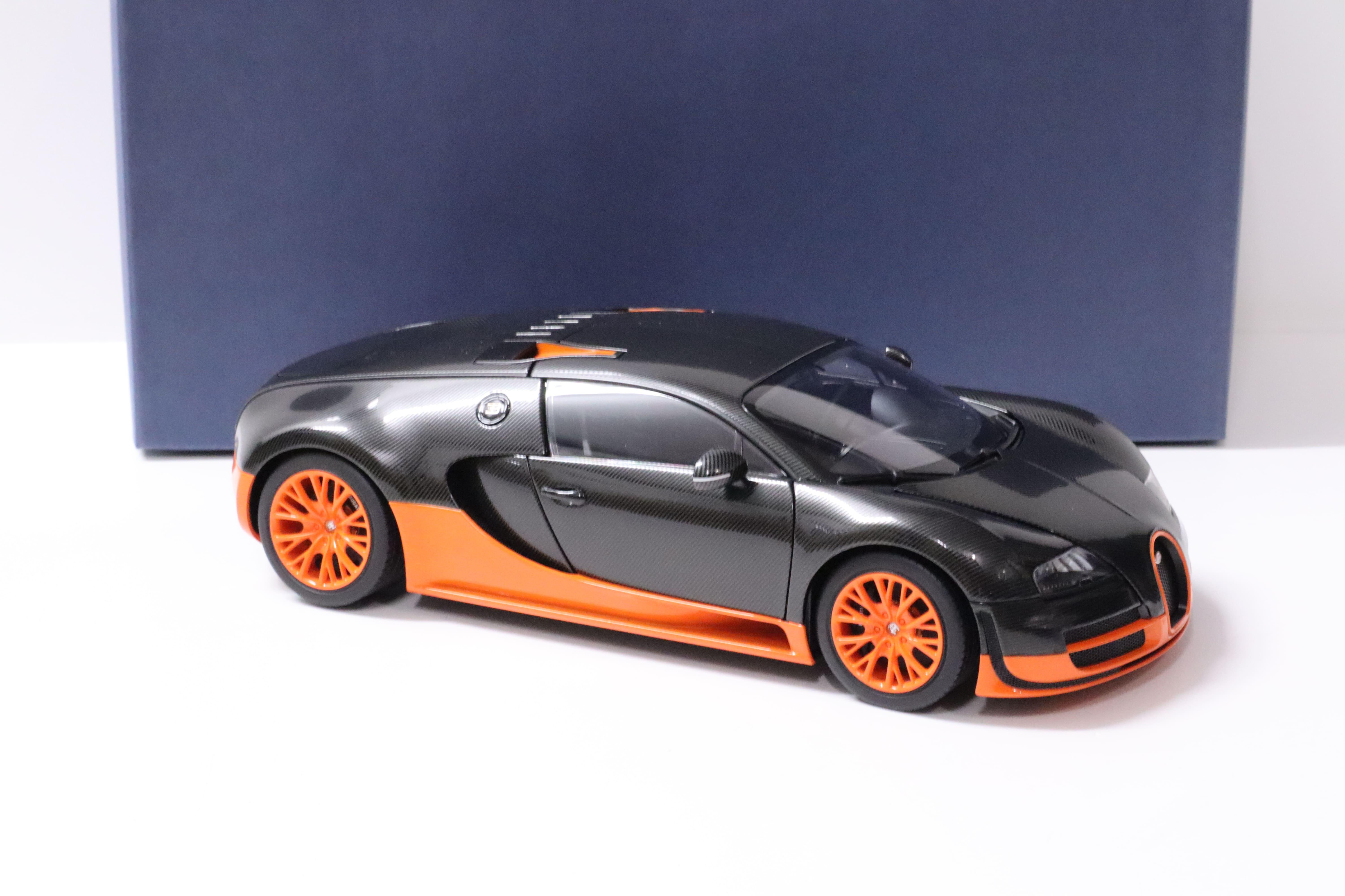 1:18 AUTOart Bugatti Veyron 16.4 Super Sport black/ orange Skirts 