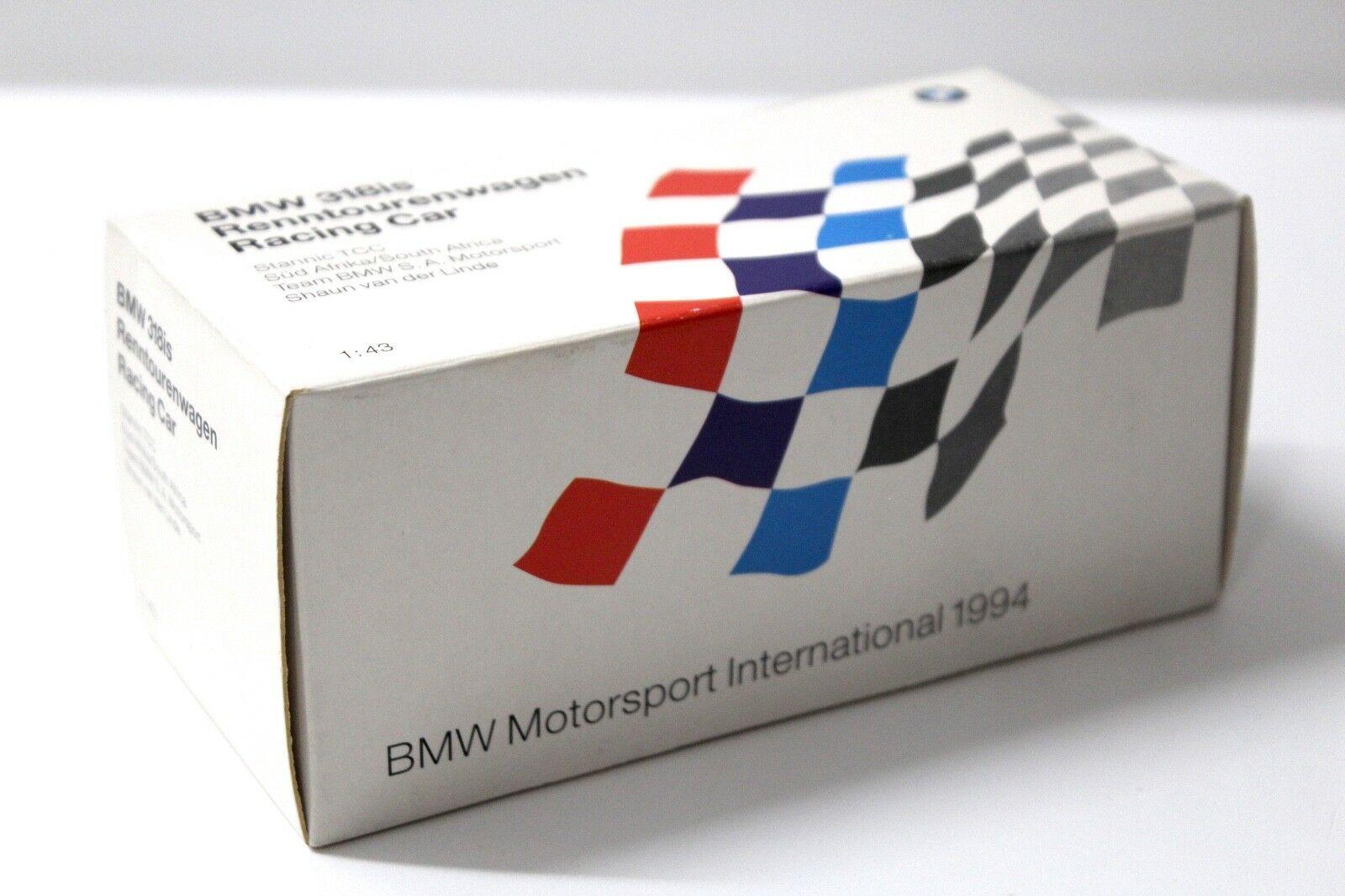 1:43 Minichamps BMW 318is Stannic TCC '94 #3 DEALER VERSION
