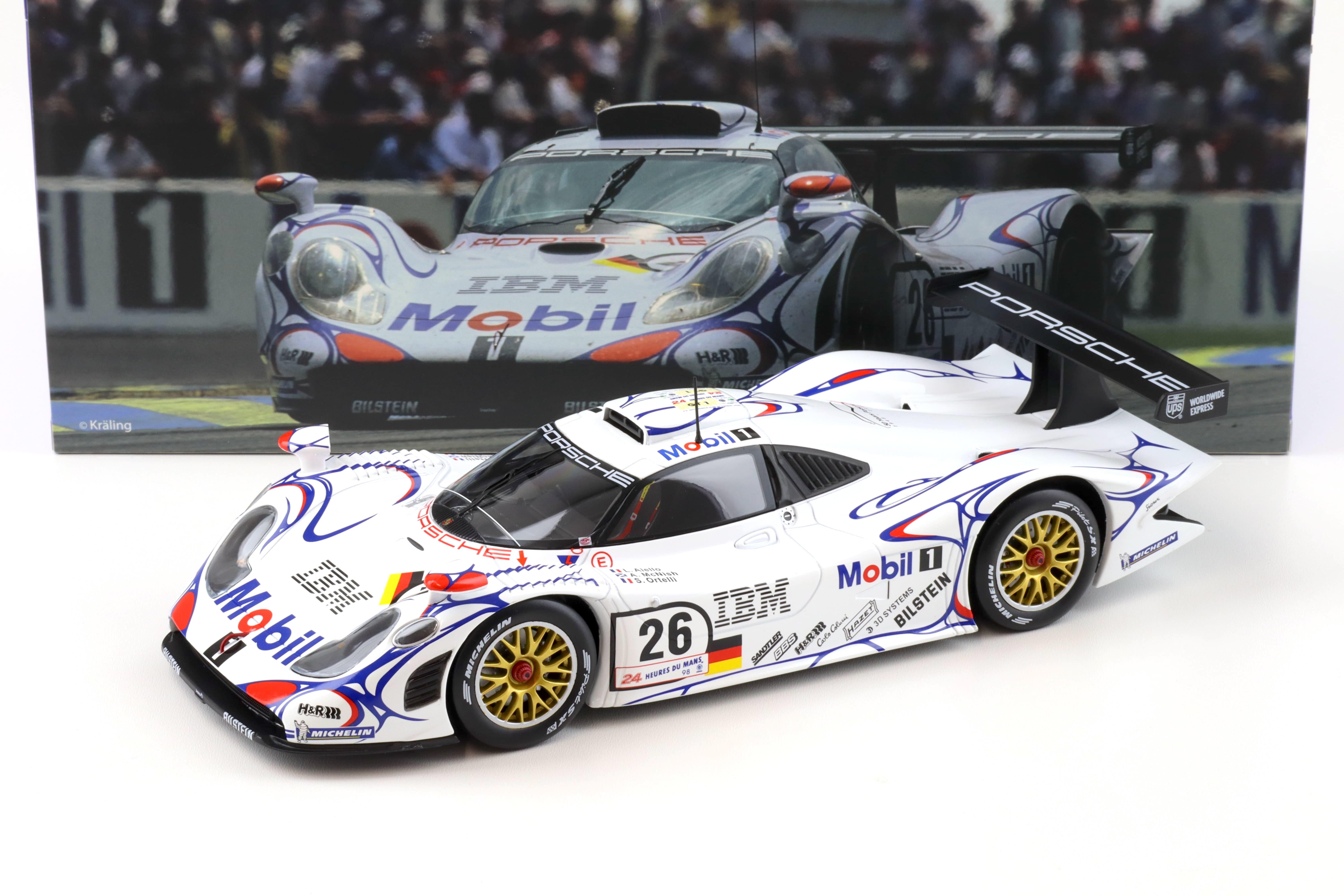 1:18 WERK83 Porsche 911 GT1 #26 Winner 24h Le Mans 1998 Aiello/ McNish/ Ortelli