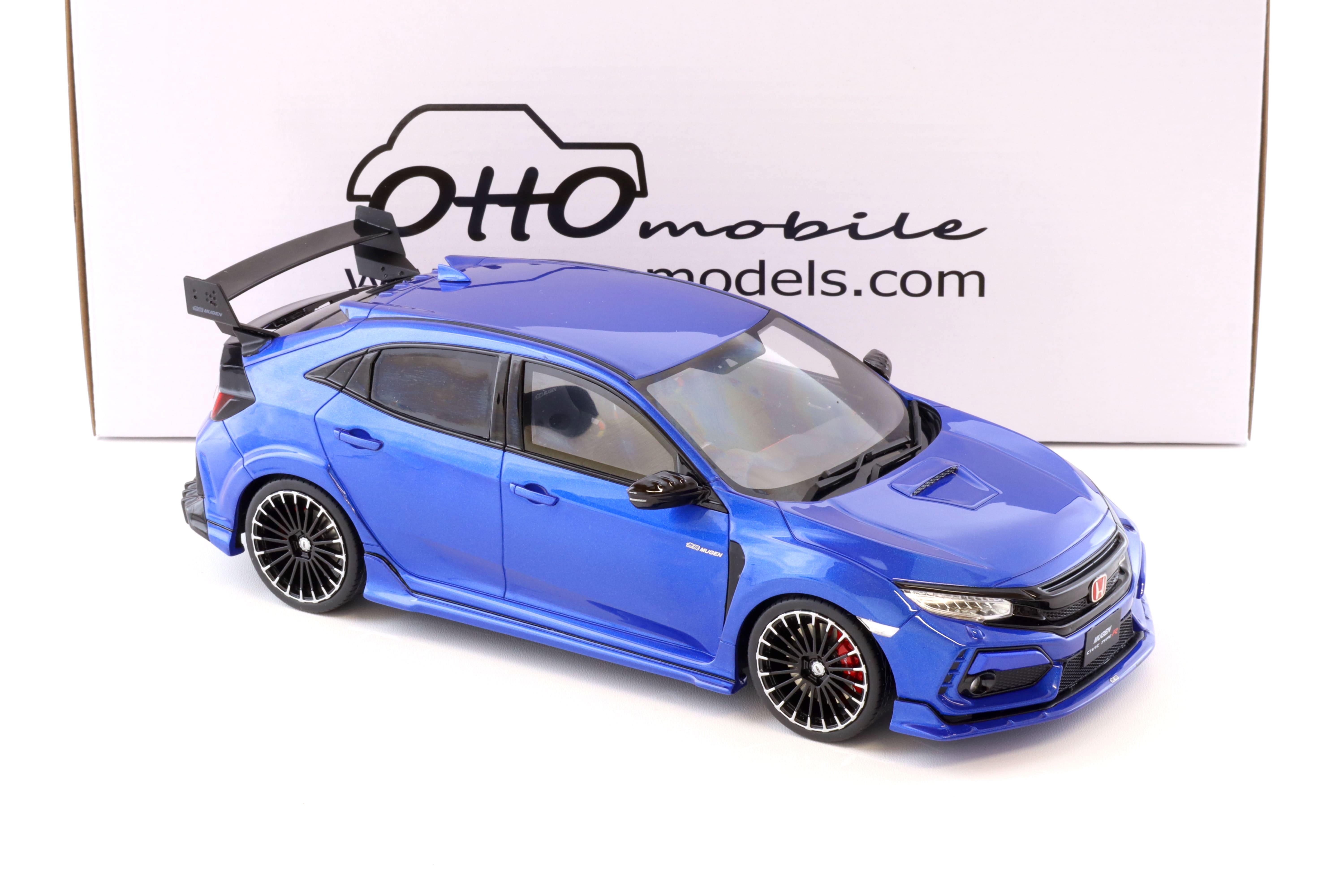 1:18 OTTO mobile OT987 Honda Civic FK8 Type R MUGEN blue metallic 2020