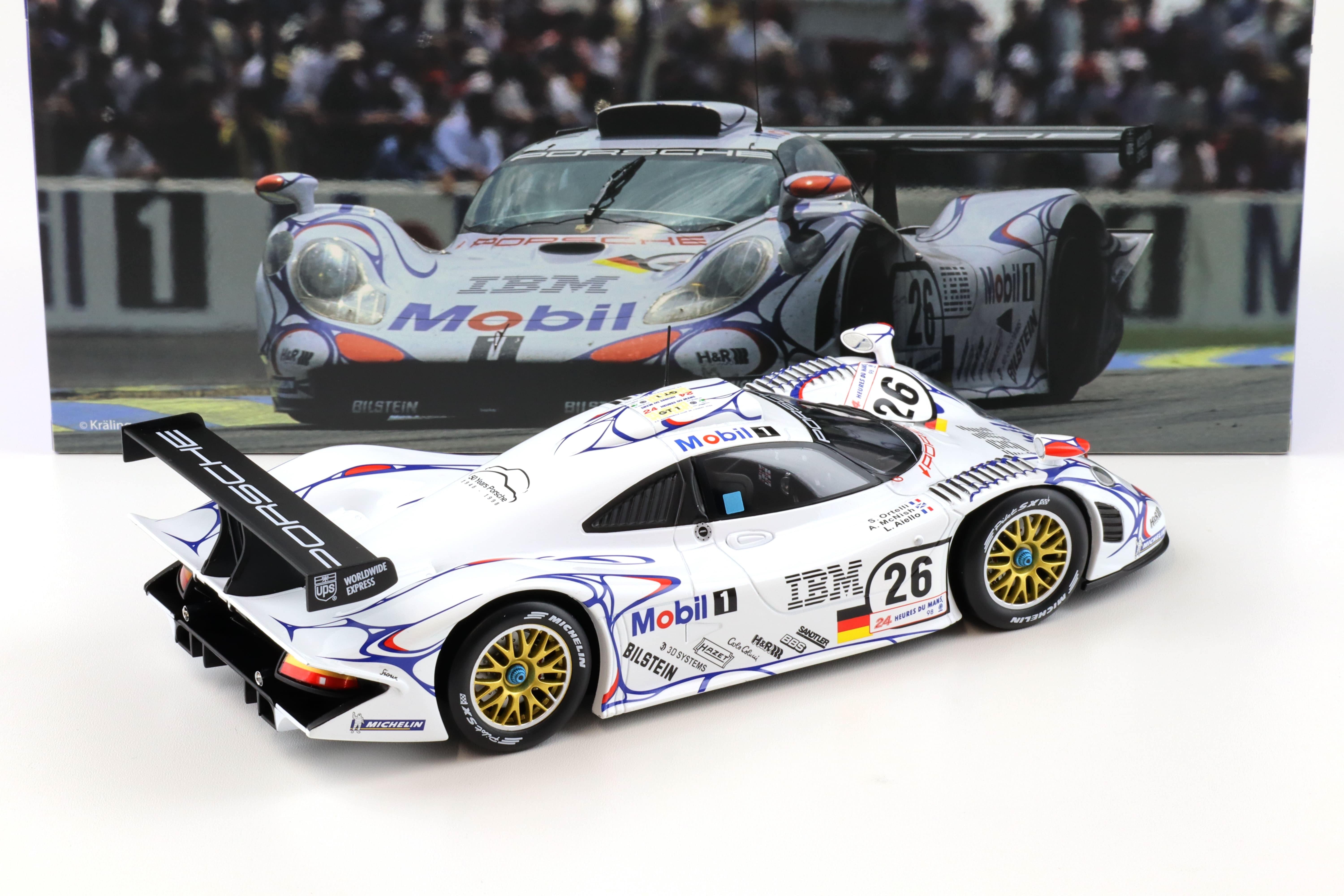 1:18 WERK83 Porsche 911 GT1 #26 Winner 24h Le Mans 1998 Aiello/ McNish/ Ortelli