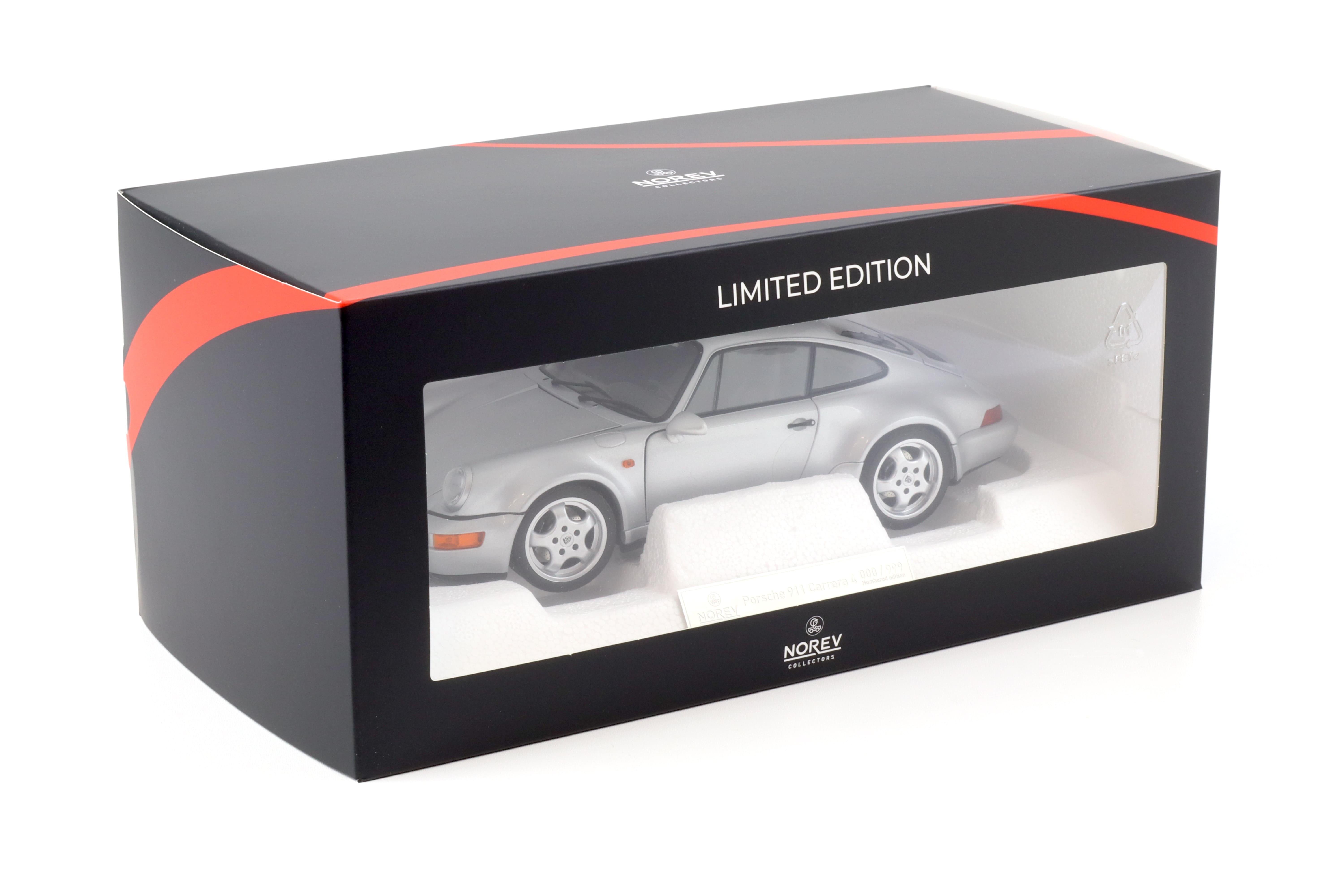 1:18 Norev Porsche 911 964 Carrera 4 WTL 30 Jahre 911 Polar silver - Limited 999 pcs. 1:18 Norev Porsche 911 964 Carrera 4 WTL 30 Jahre 911 Polar silver - Limited 999 pcs.