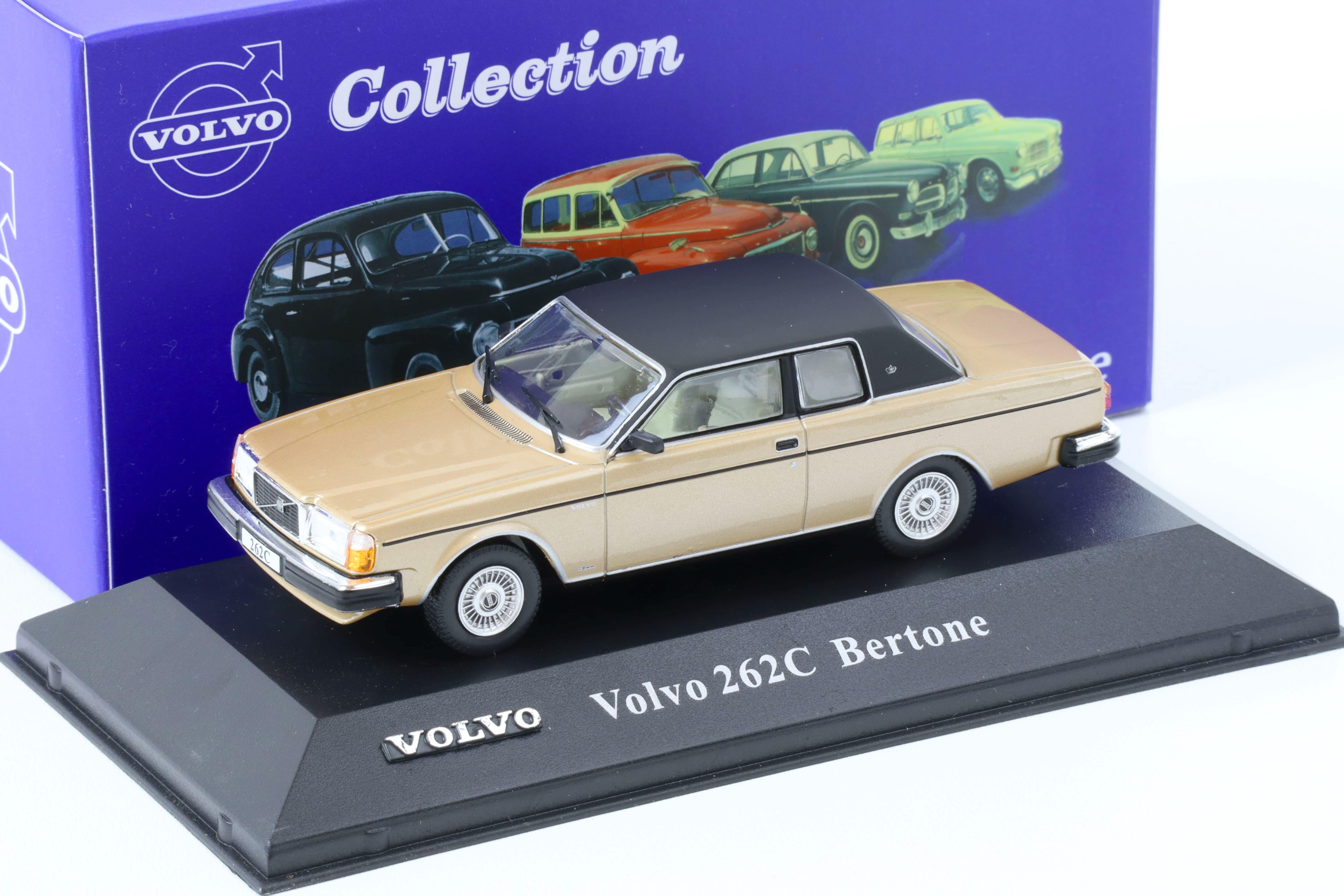 1:43 Atlas IXO Volvo Collection 1982 Volvo 262C Bertone gold metallic