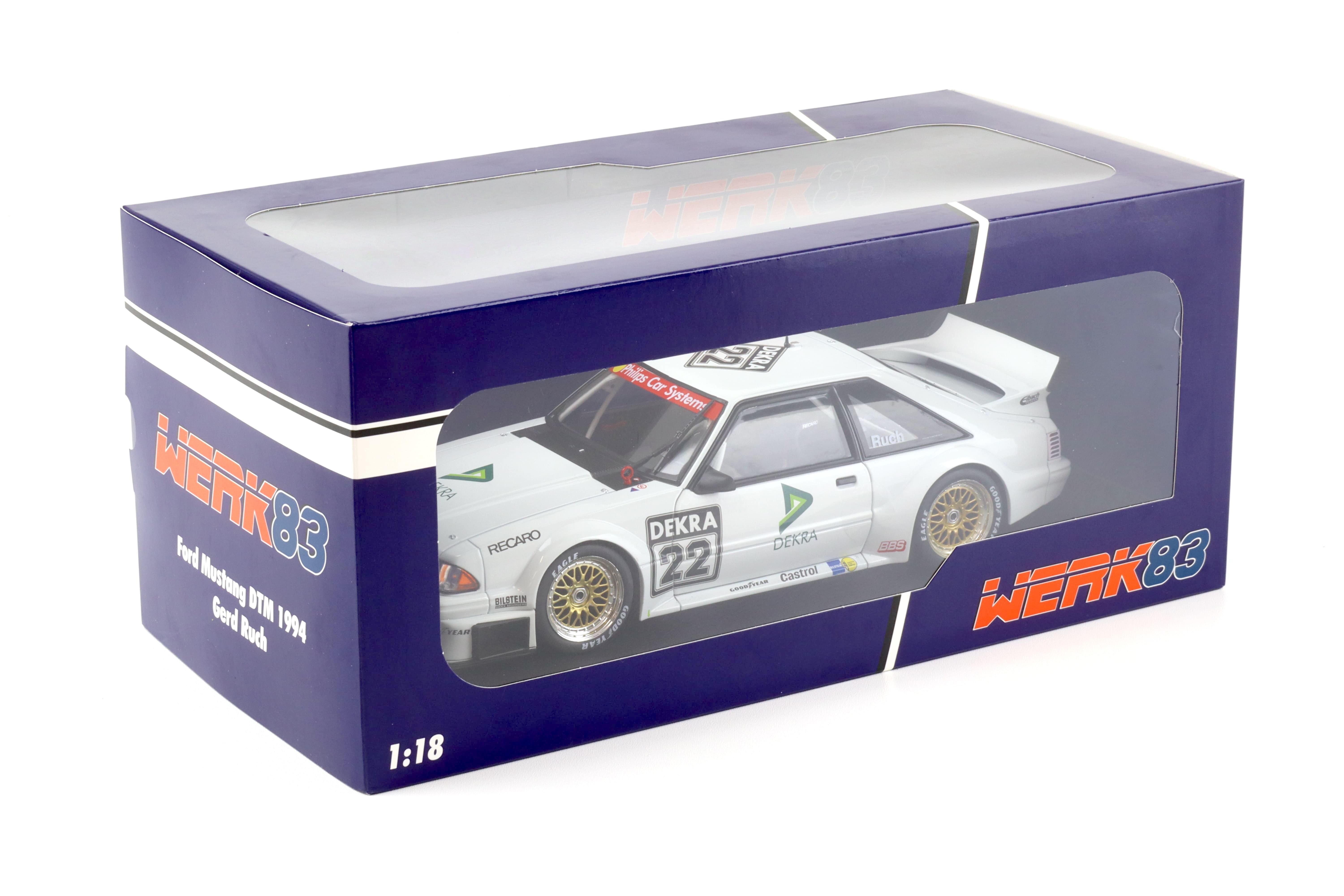 1:18 WERK83 Ford Mustang 5.0 DTM 1994 Gerd Ruch #22 Dekra