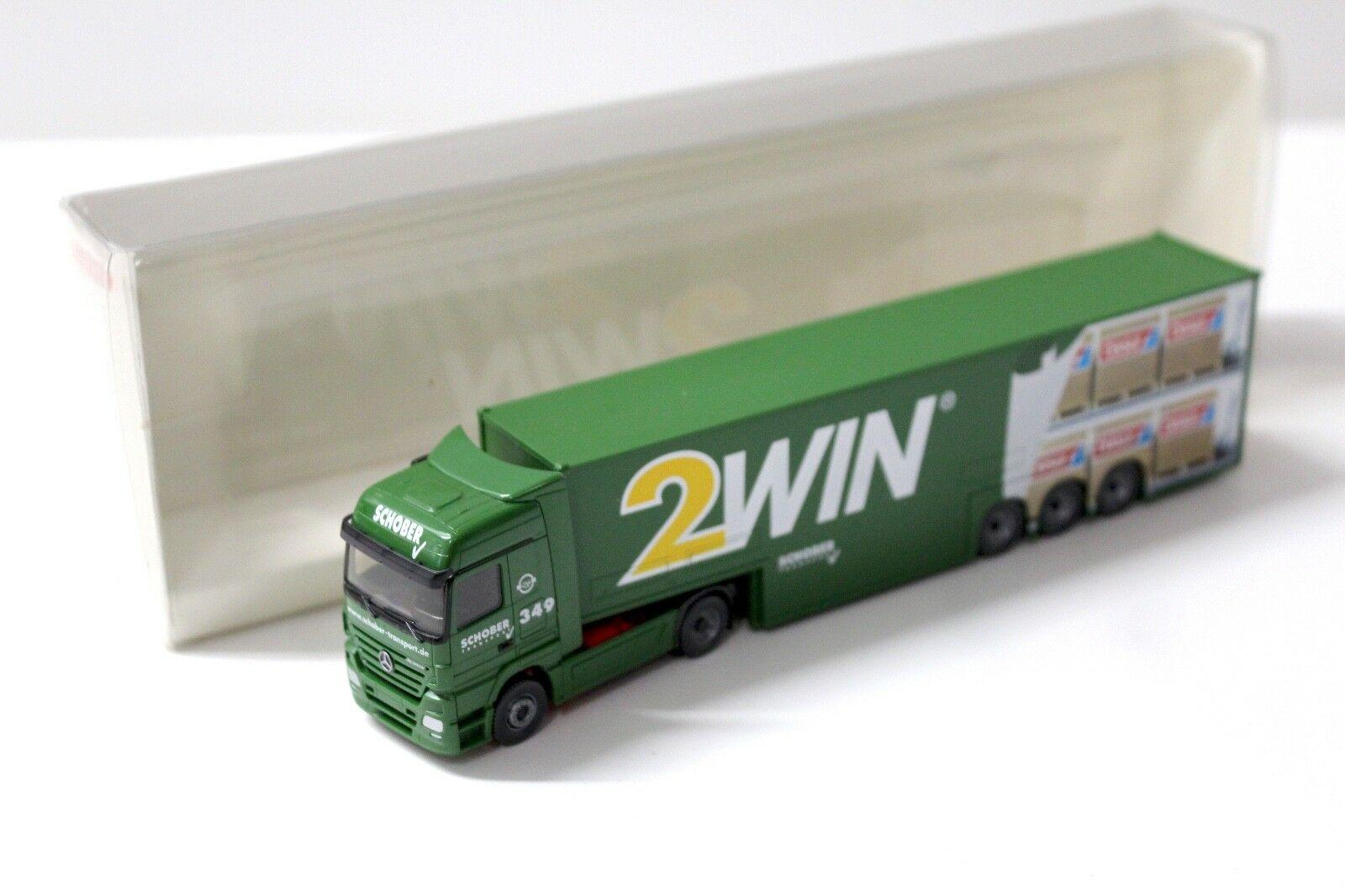 1:87 Wiking Mercedes Actros Großraumauflieger "2WIN" 