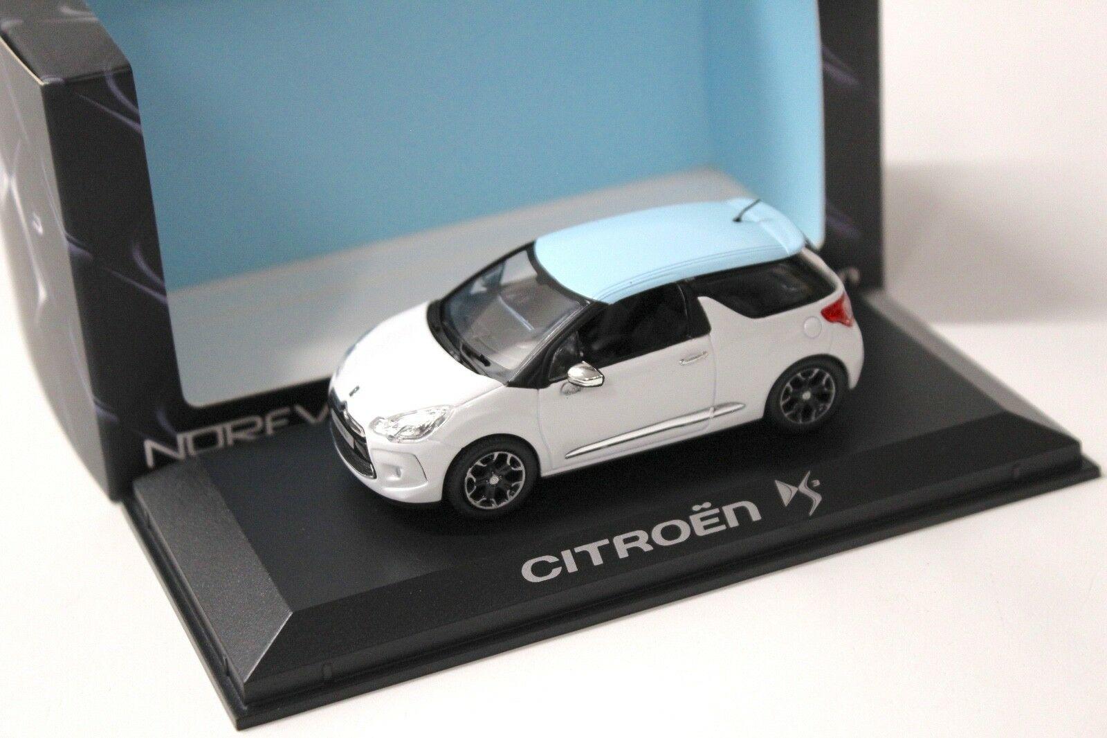 1:43 Norev Citroen DS3 white/ light blue 2010