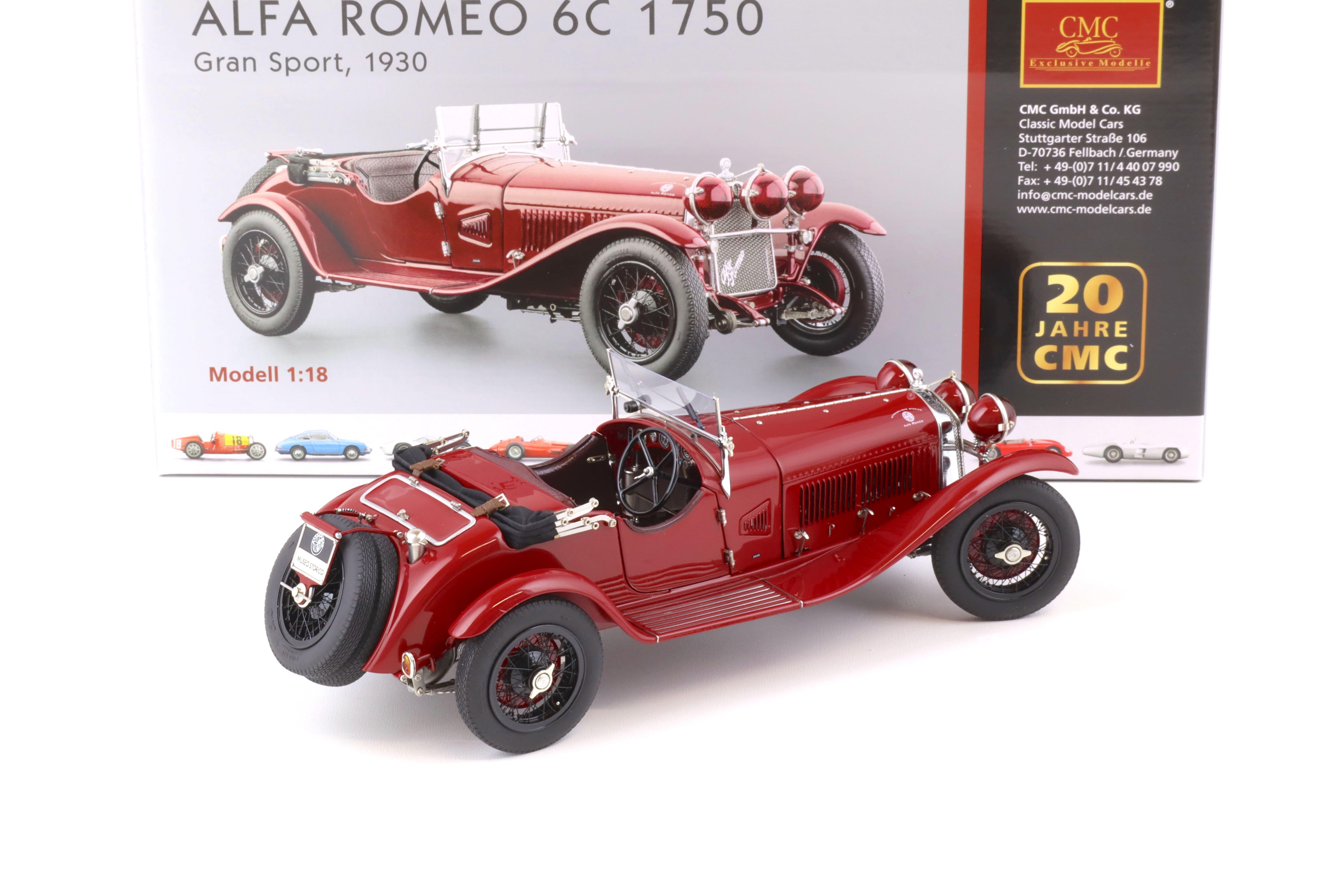 1:18 CMC Alfa Romeo 6C 1750 GS Gran Sport 1930 dark red M-138