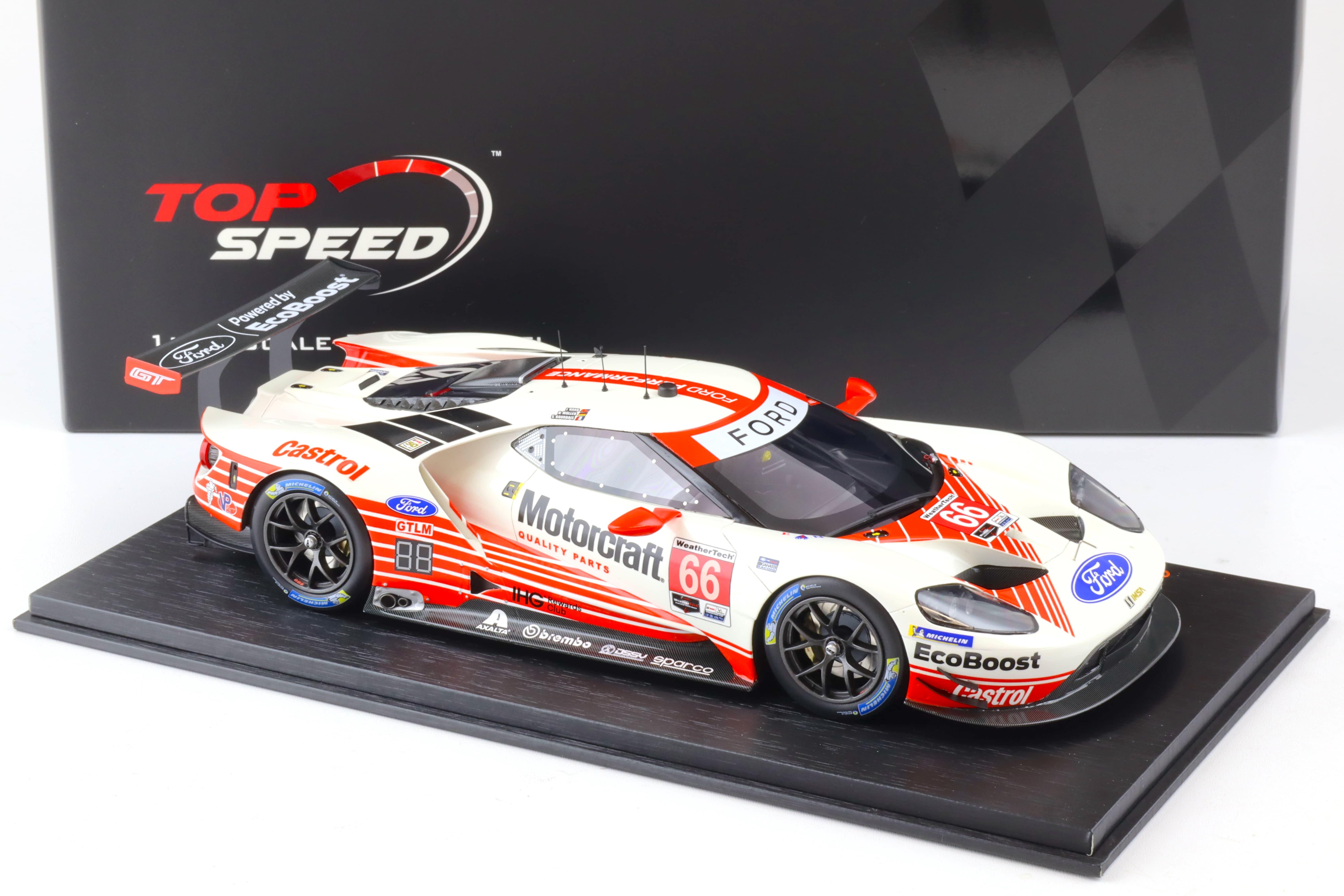1:18 Top Speed Ford GT GTLM #66 Daytona 24h 2019 Chip Ganassi Team USA TS0227