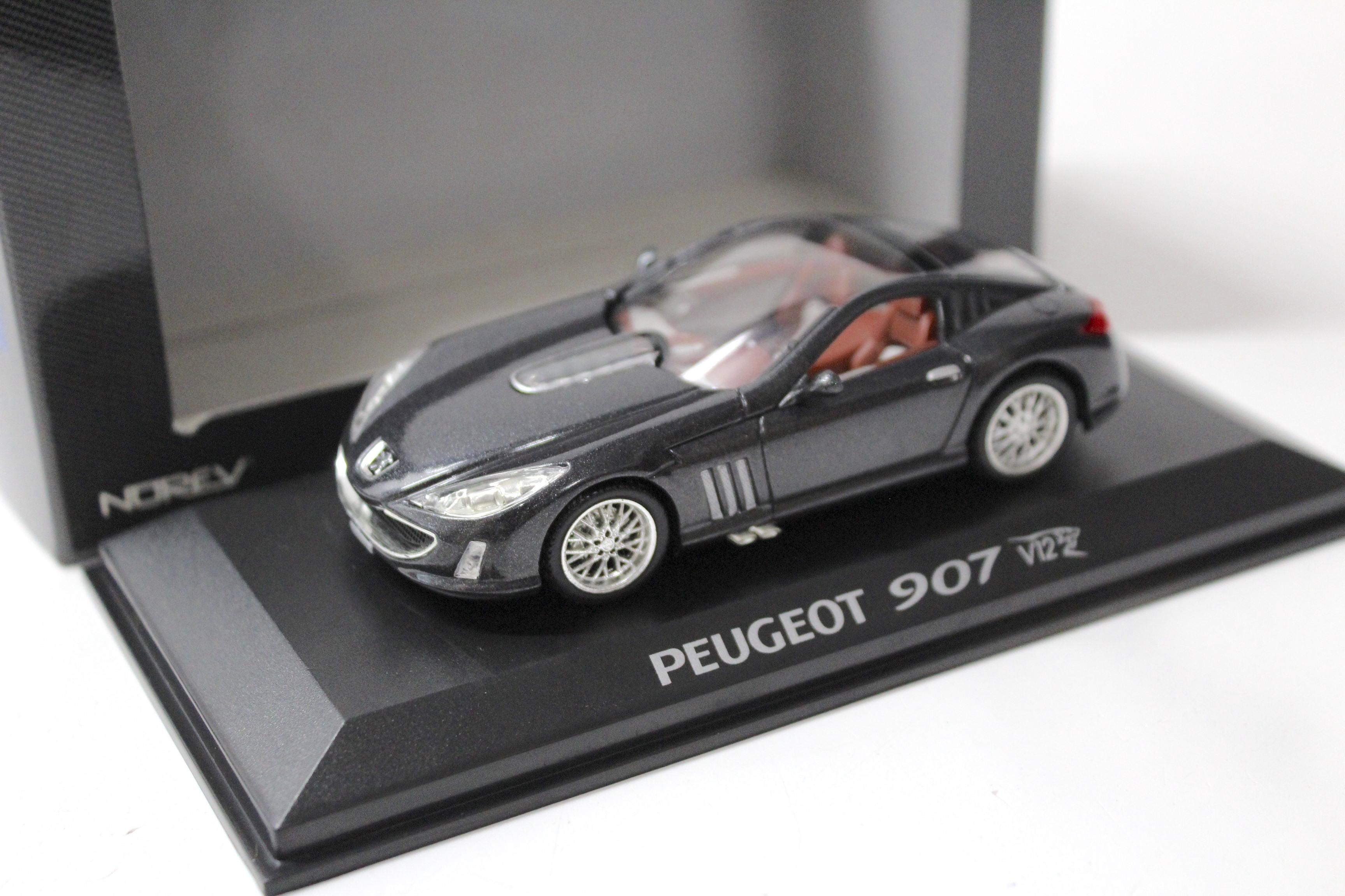 1:43 Norev Peugeot 907 V12 Concept Car dark grey