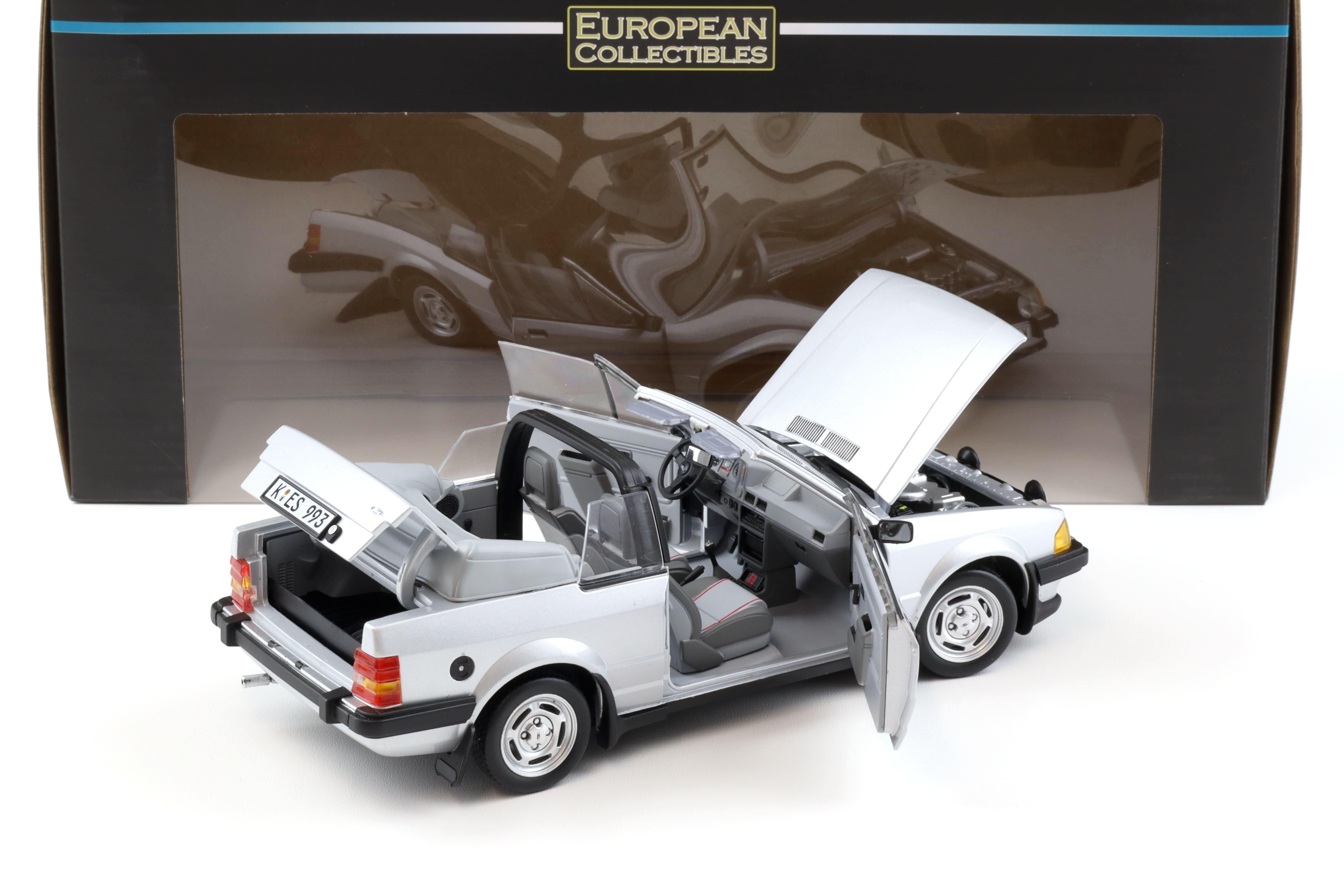 1:18 Sun Star 1984 Ford Escort XR3i Cabriolet silver metallic