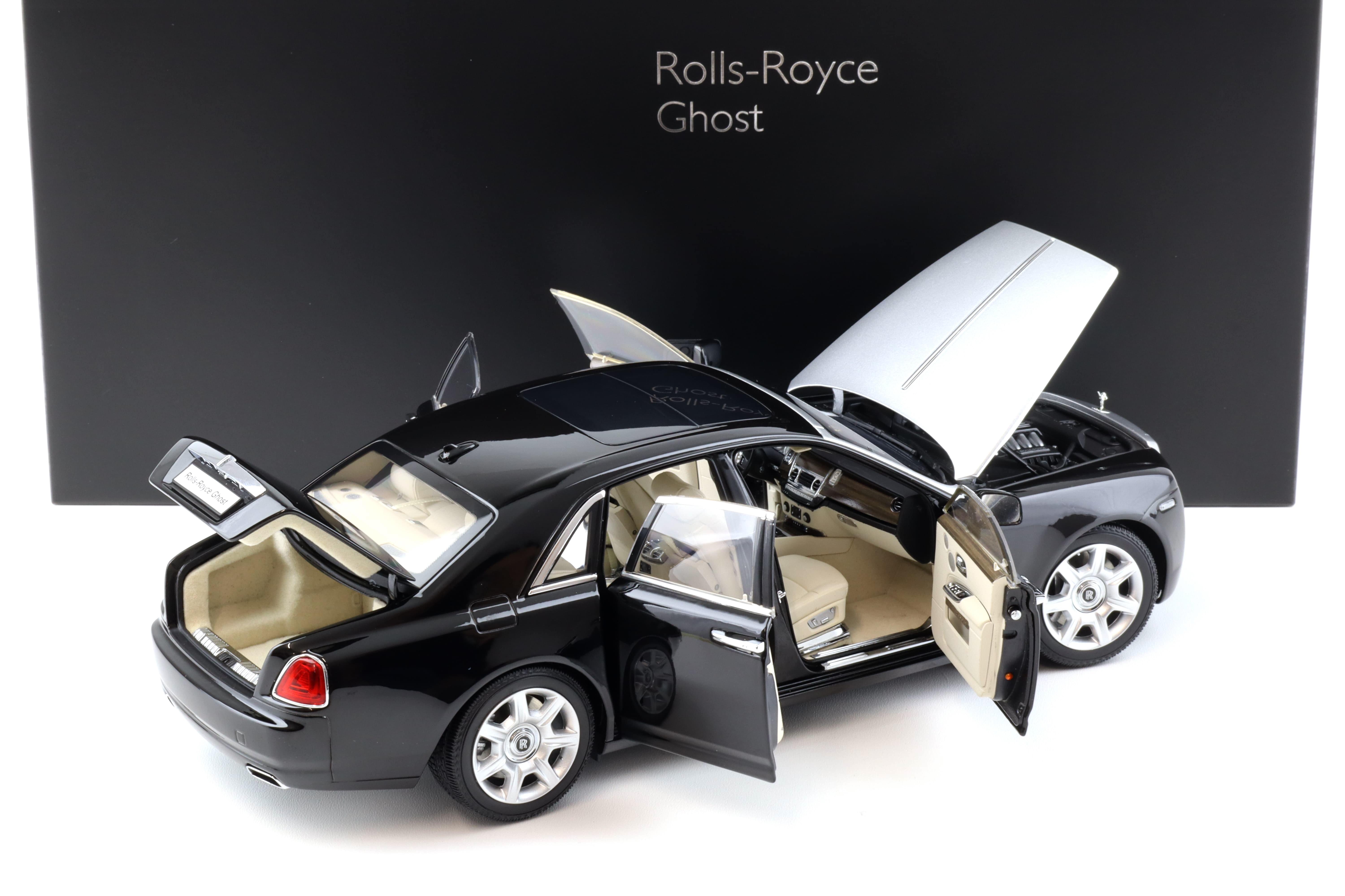 1:18 Kyosho Rolls Royce Ghost 2009 black/ silver KS08802BKS2