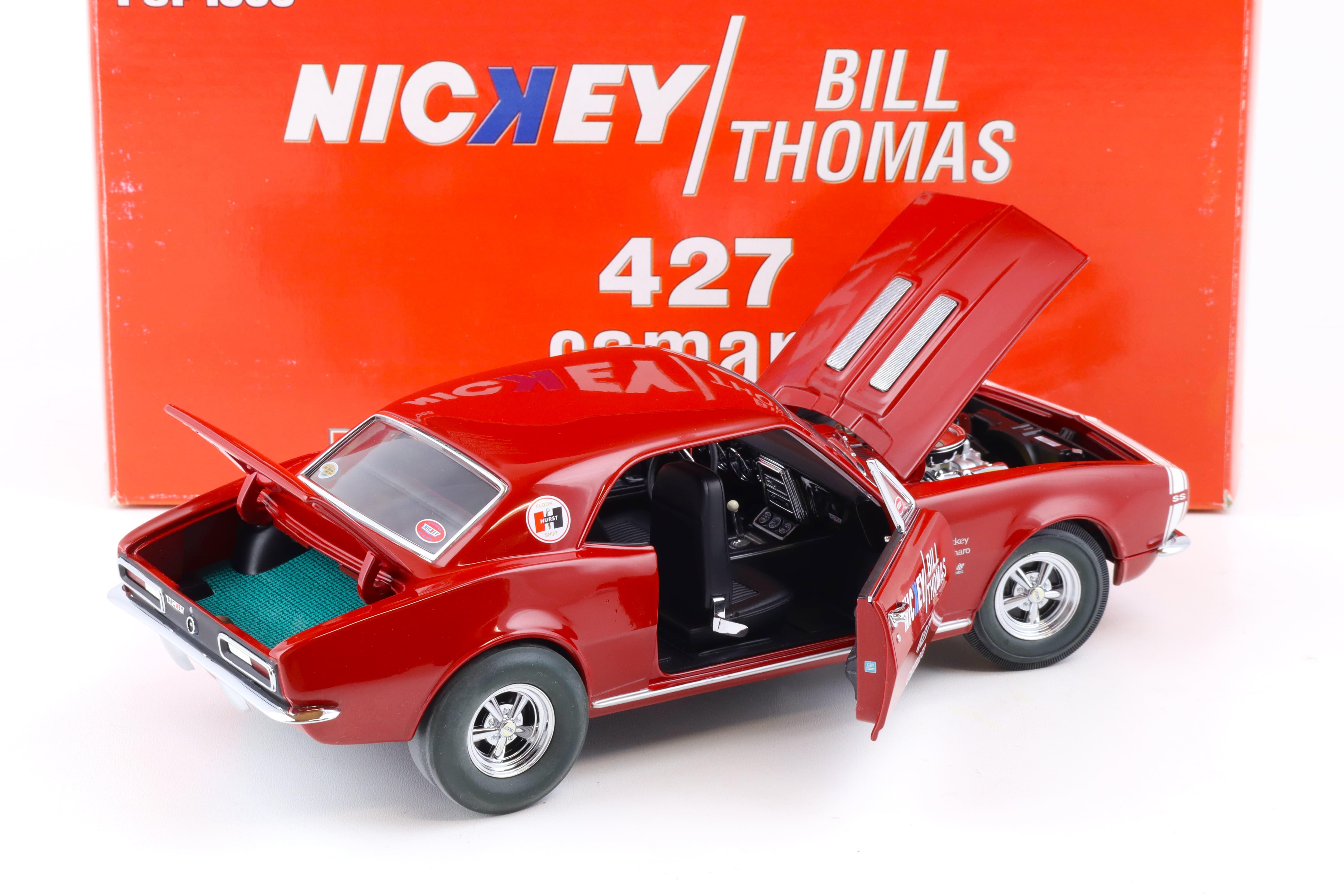 1:18 Exact Detail 1967 Chevrolet Camaro 427 Nickey Bill Thomas red WCC209D