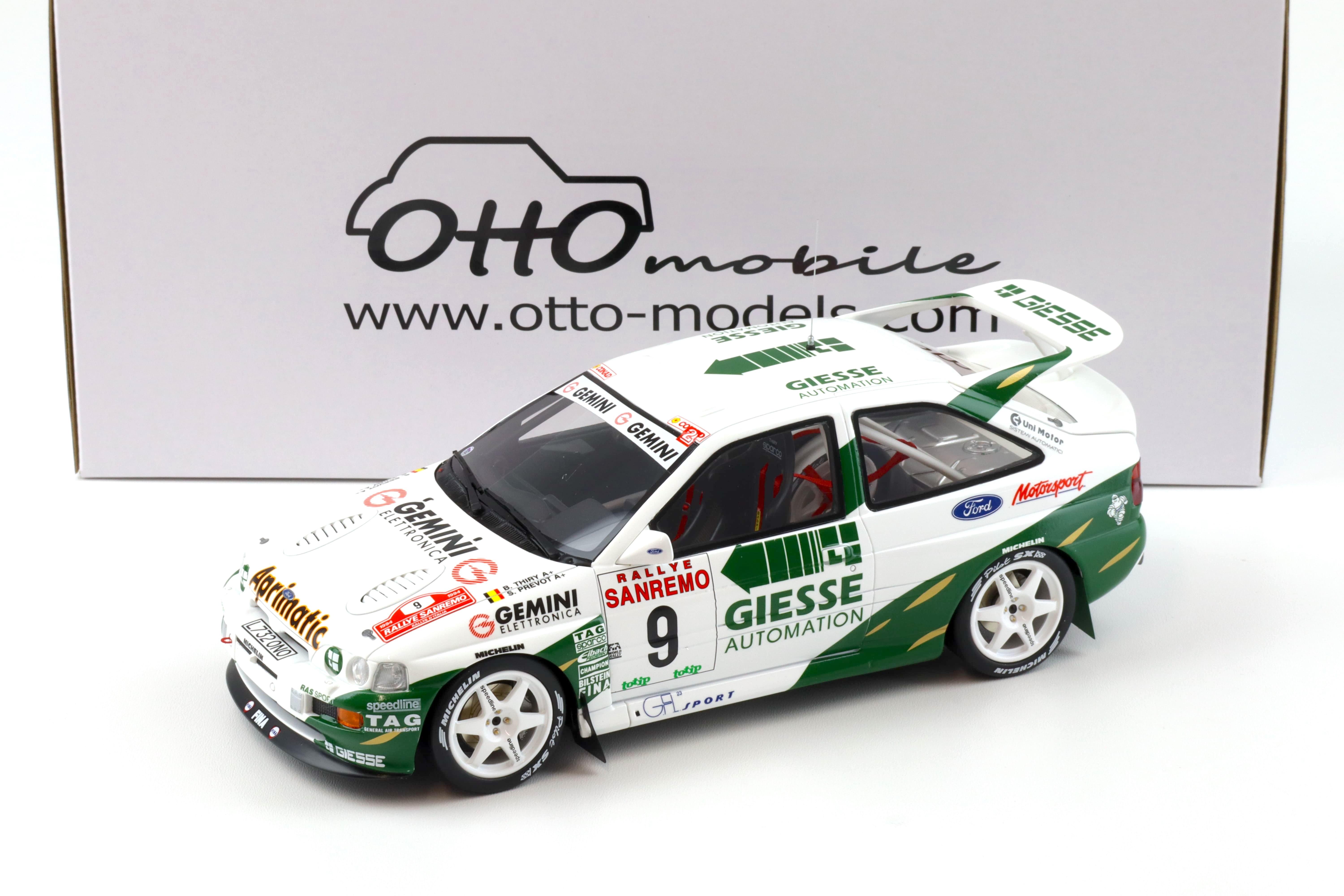 1:18 OTTO mobile OT1038 Ford Escort RS Cosworth Gr.A Rally San Remo Thiry 1994