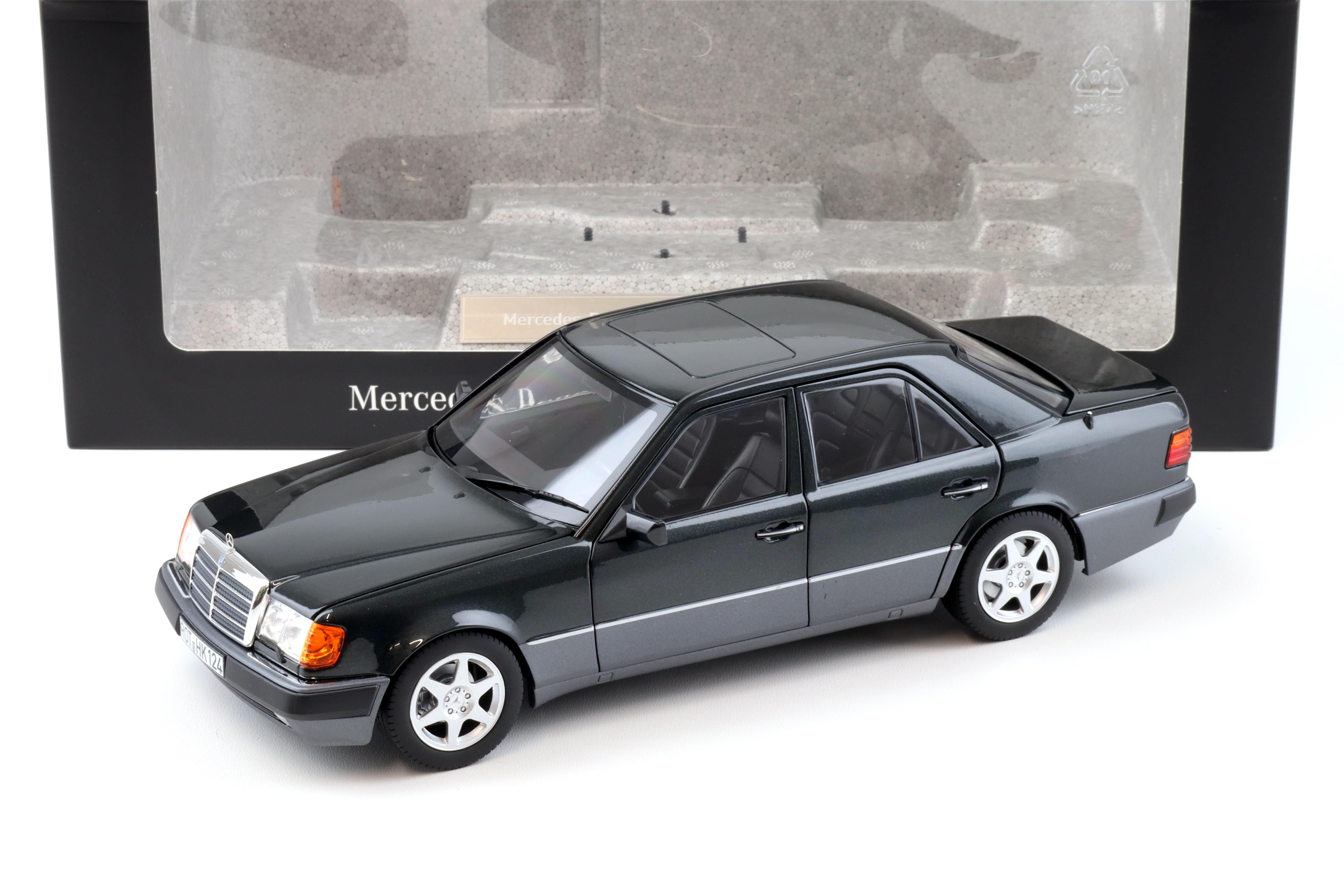 1:18 Norev Mercedes 500 E W124 5.0 V8 Limousine blue-black met. DEALER VERSION