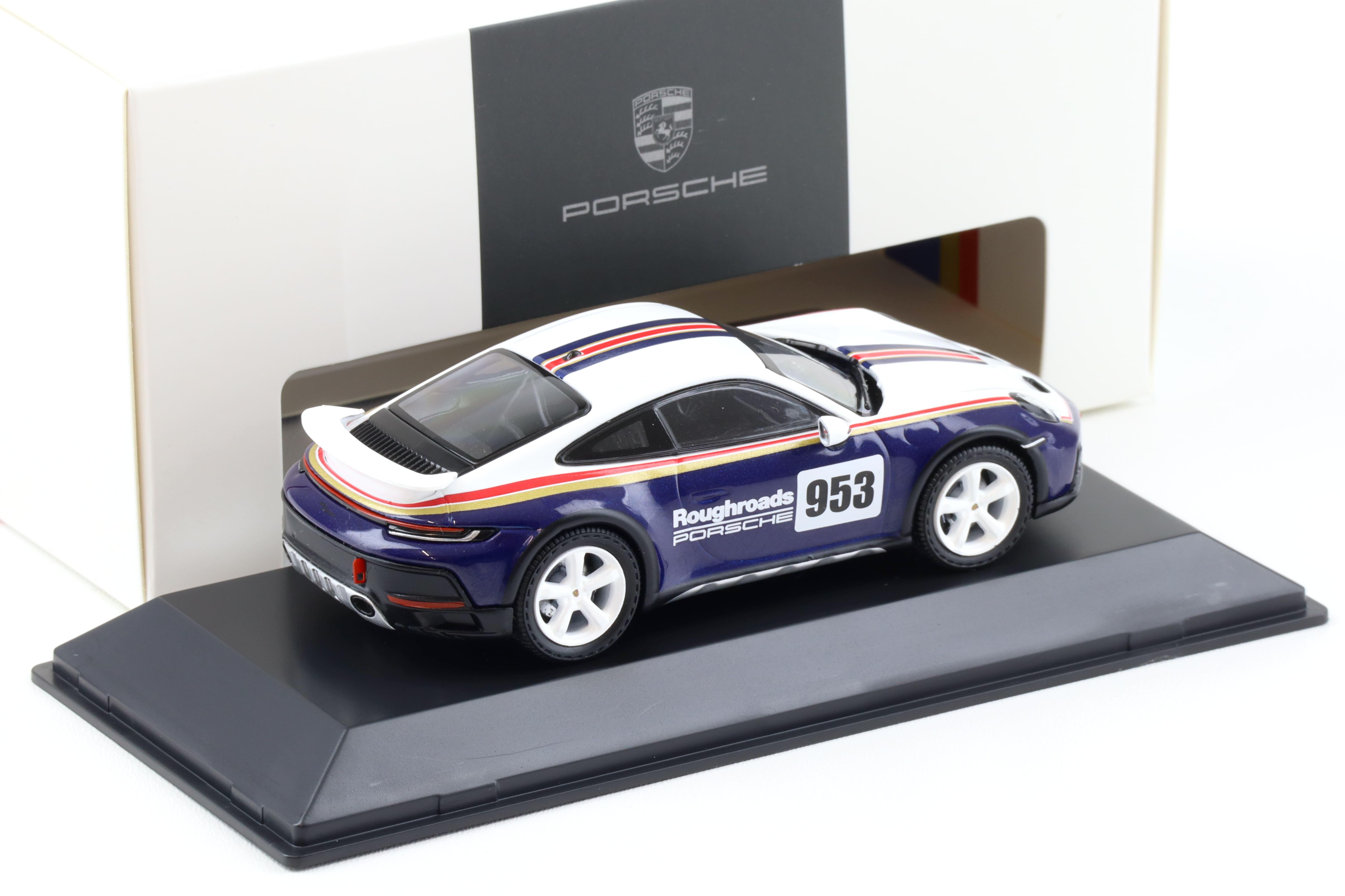 1:43 Spark Porsche 911 (992) Dakar Roughroads #953 blue/ white WAP DEALER