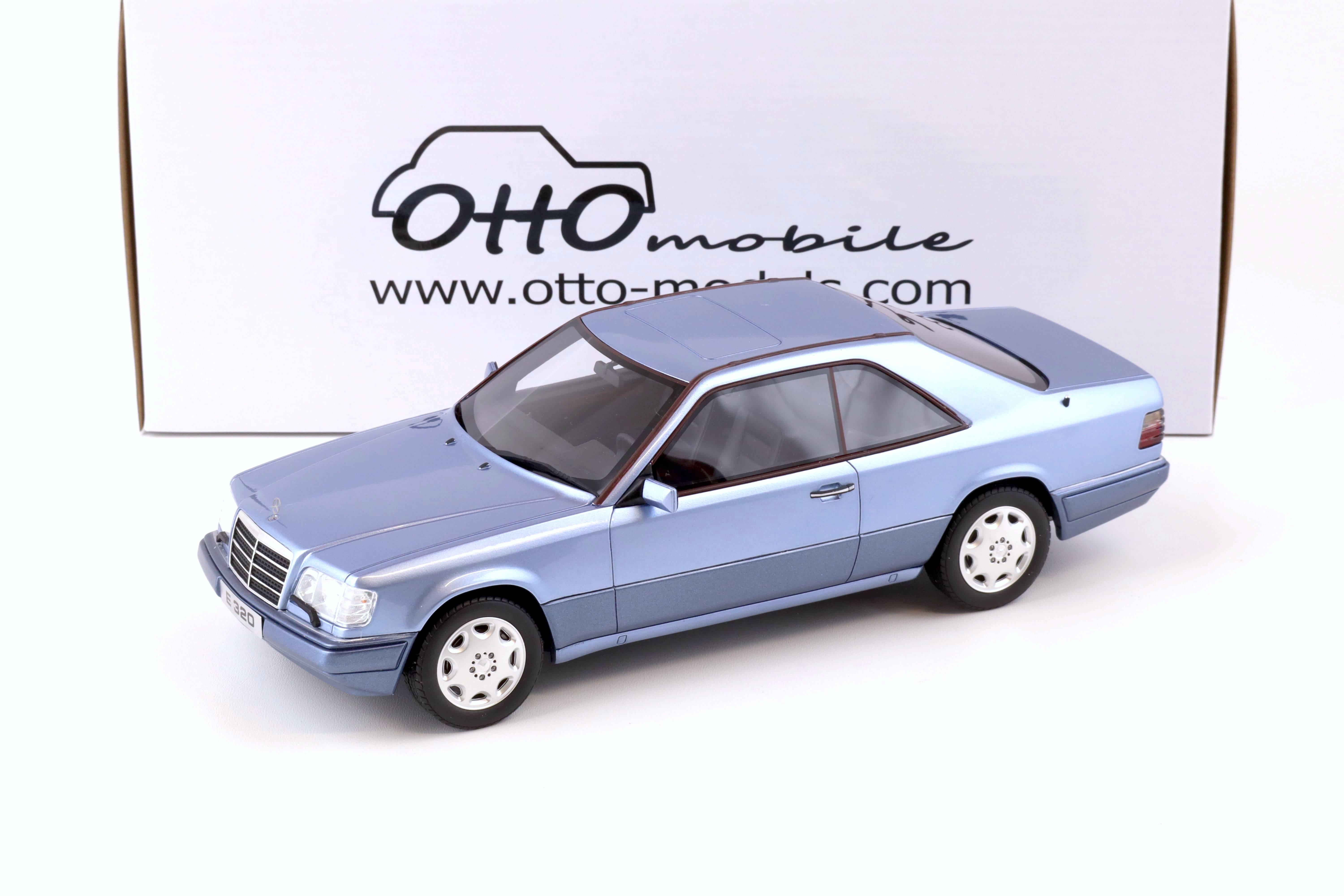 1:18 OTTO mobile OT682 Mercedes E320 (C124) Coupe 1986 blue metallic