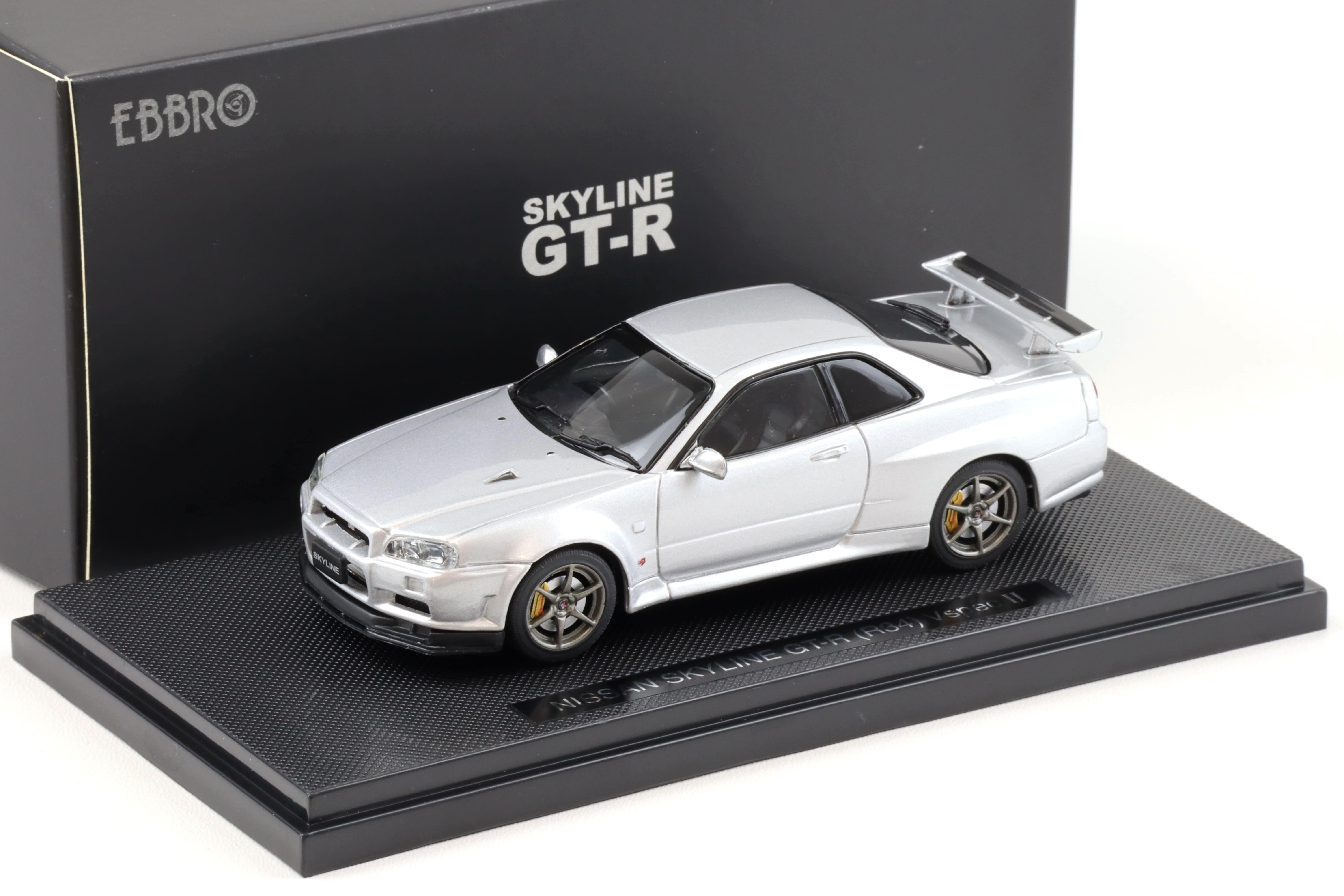 1:43 Ebbro Nissan Skyline GT-R (R34) Vspec II silver