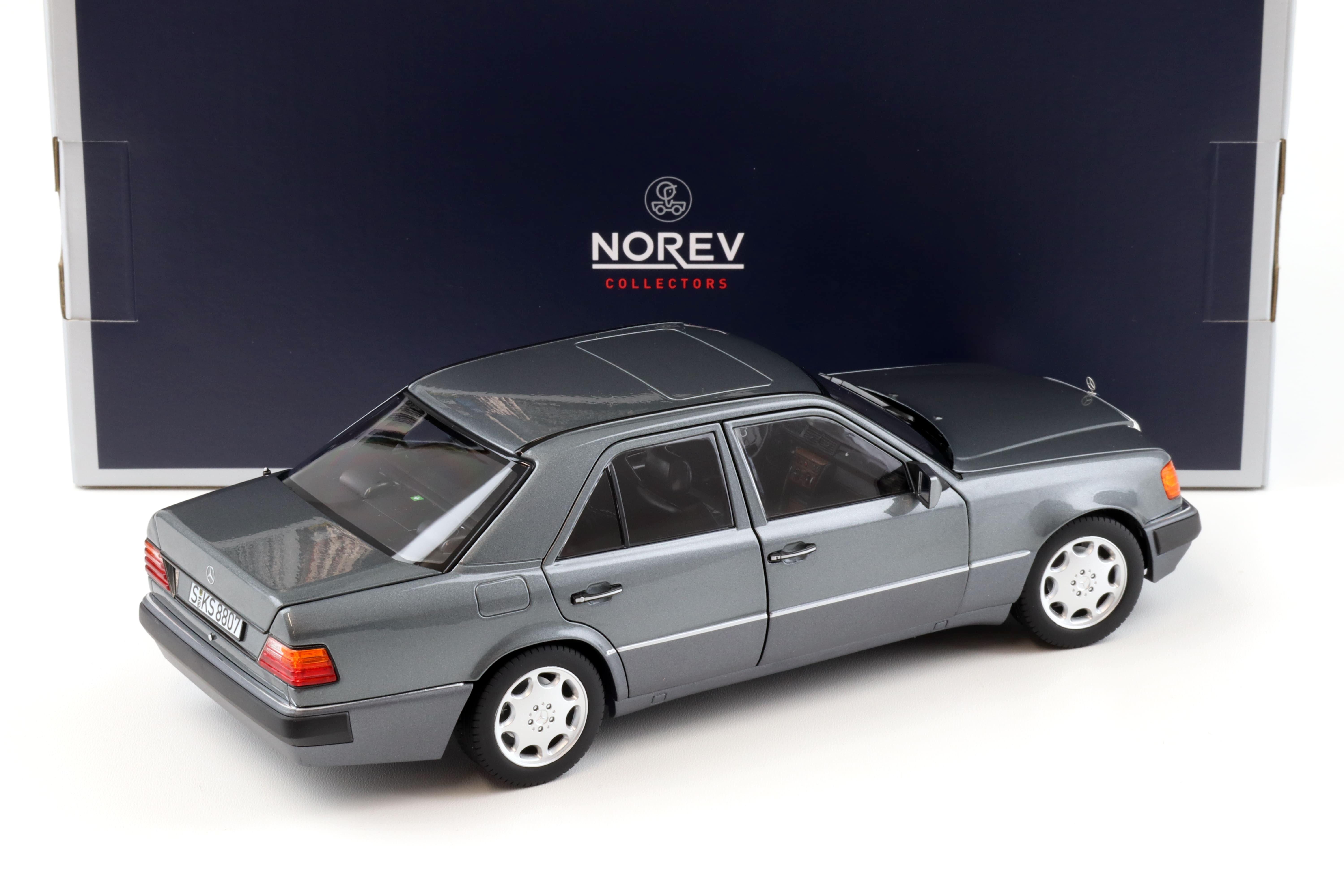 1:18 Norev Mercedes 500 E W124 5.0 V8 Limousine 1990 pearl grey metallic 183946