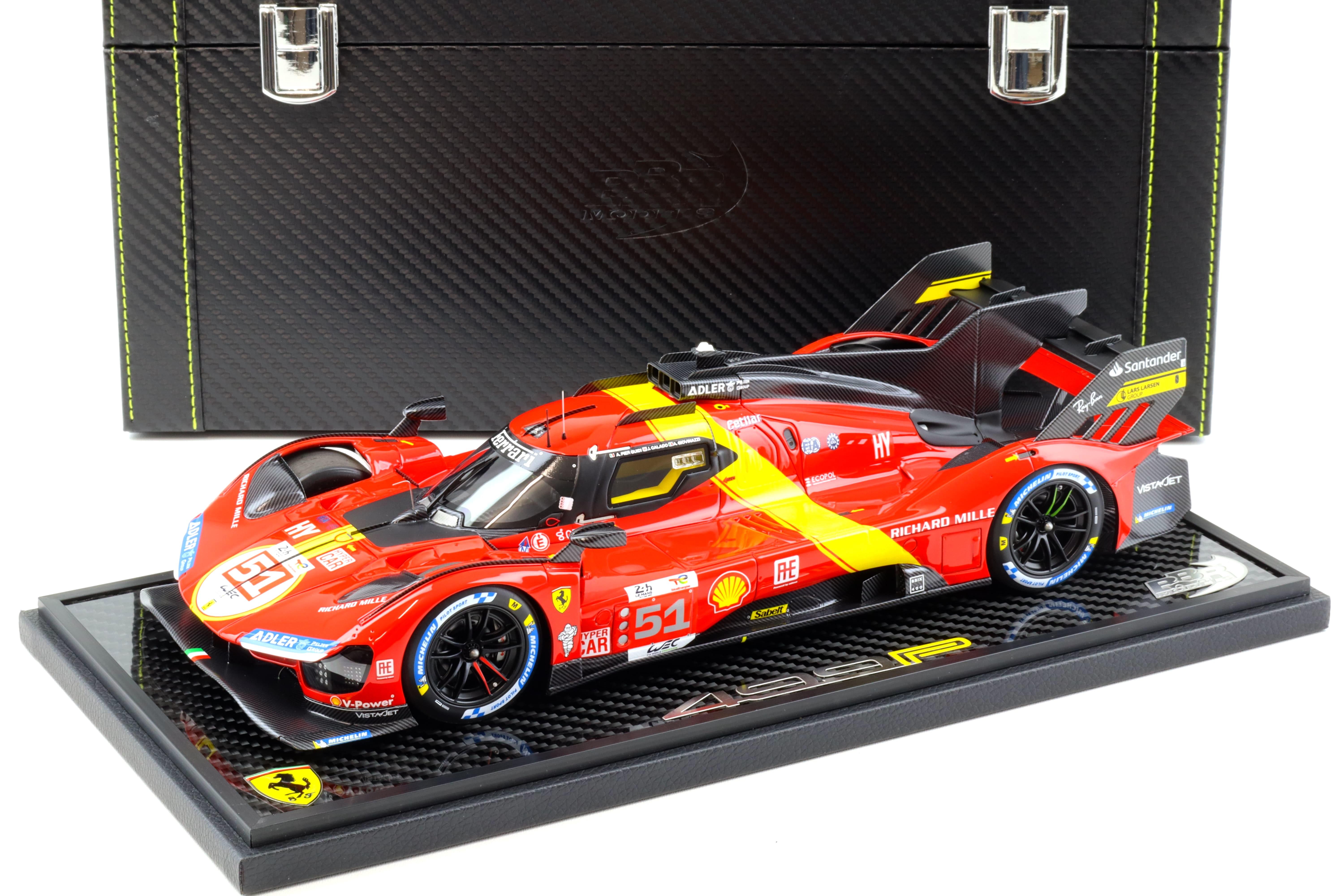 1:18 BBR Ferrari 499P Winner 24h Le Mans 2023 Car #51 Special Pack - Limited 499 pcs.