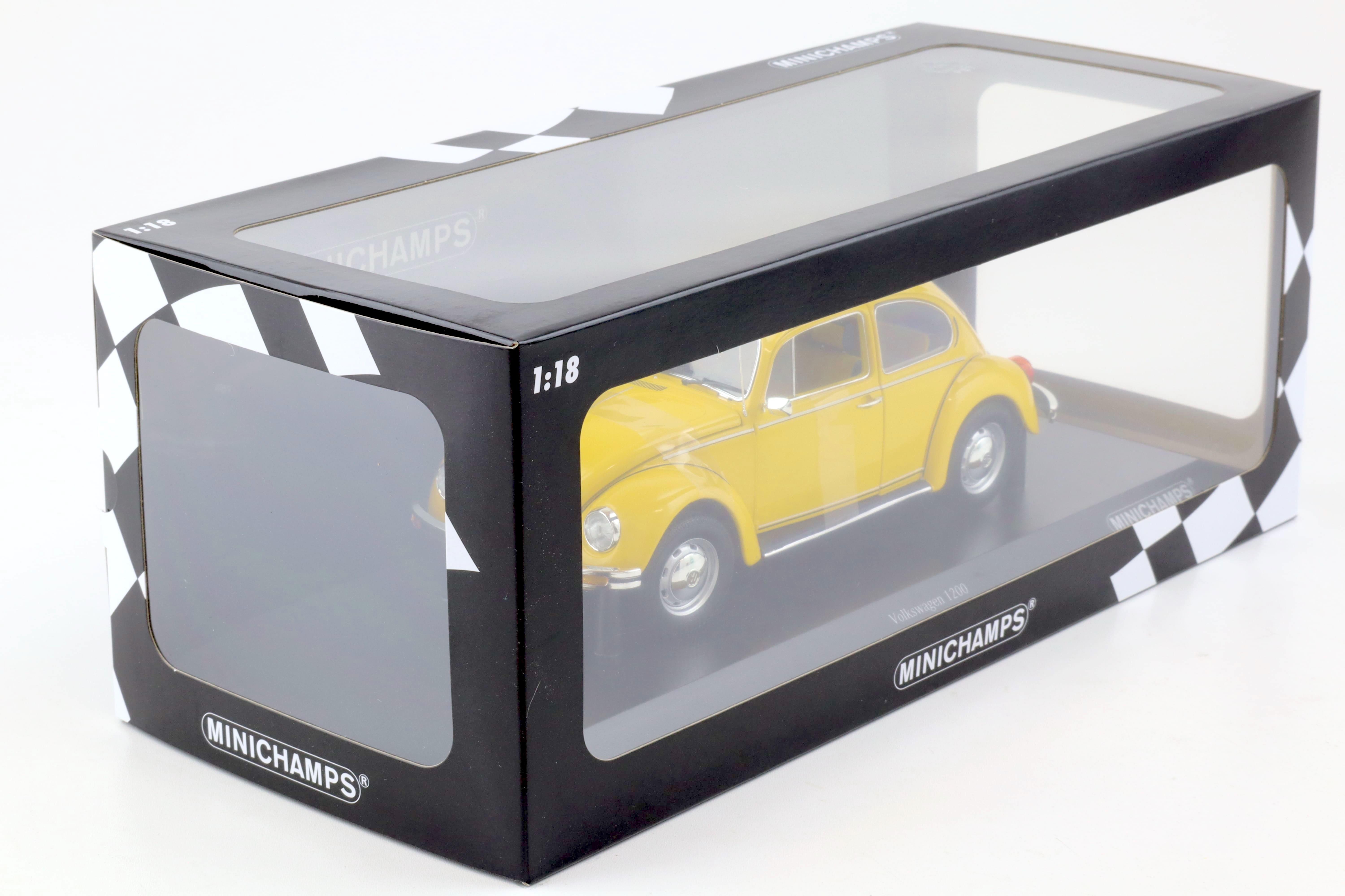 1:18 Minichamps VW Beetle Käfer 1200 yellow 1983