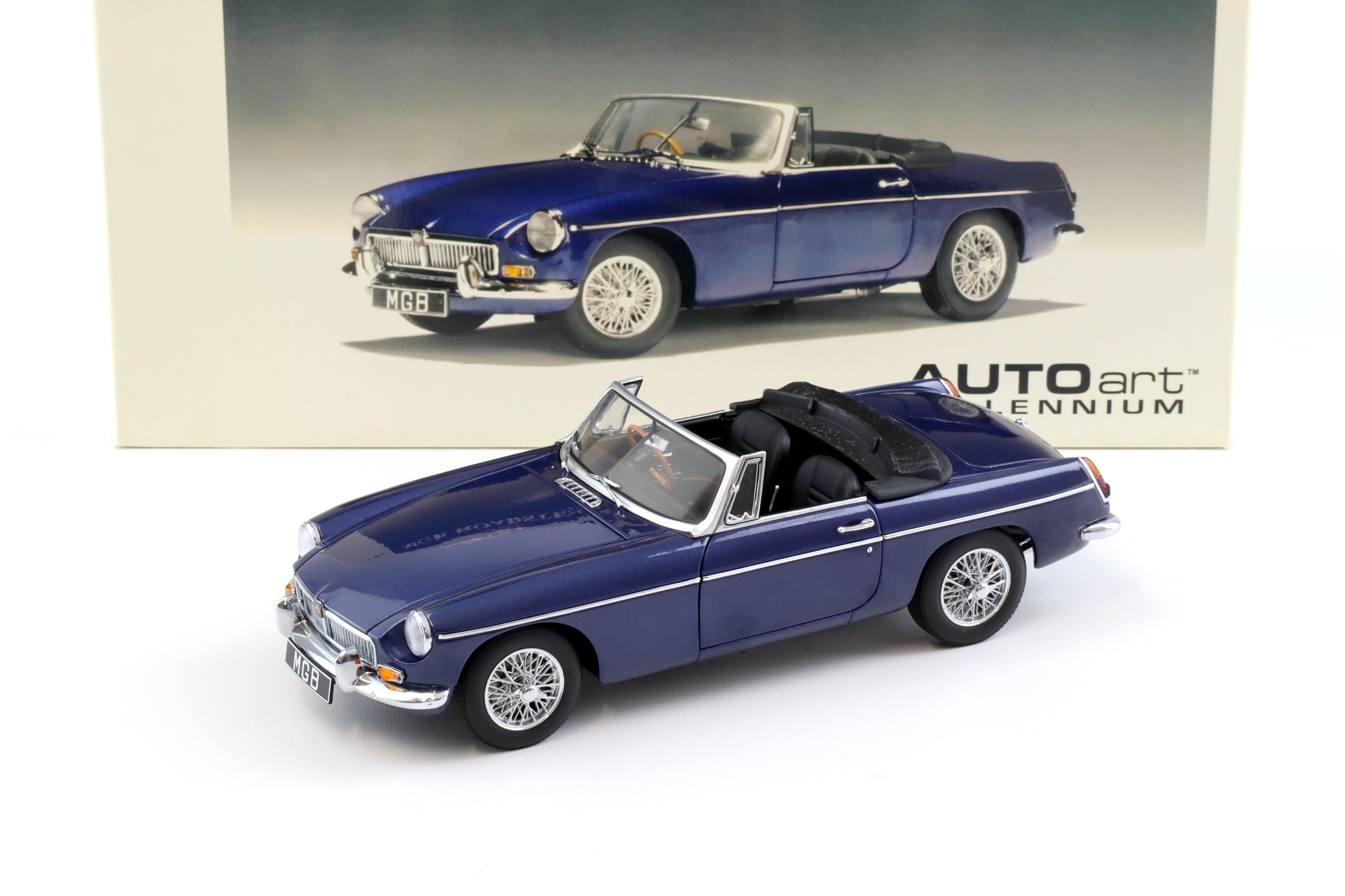 1:18 AUTOart MGB Roadster MK II Pageant 1969 blue metallic 76611
