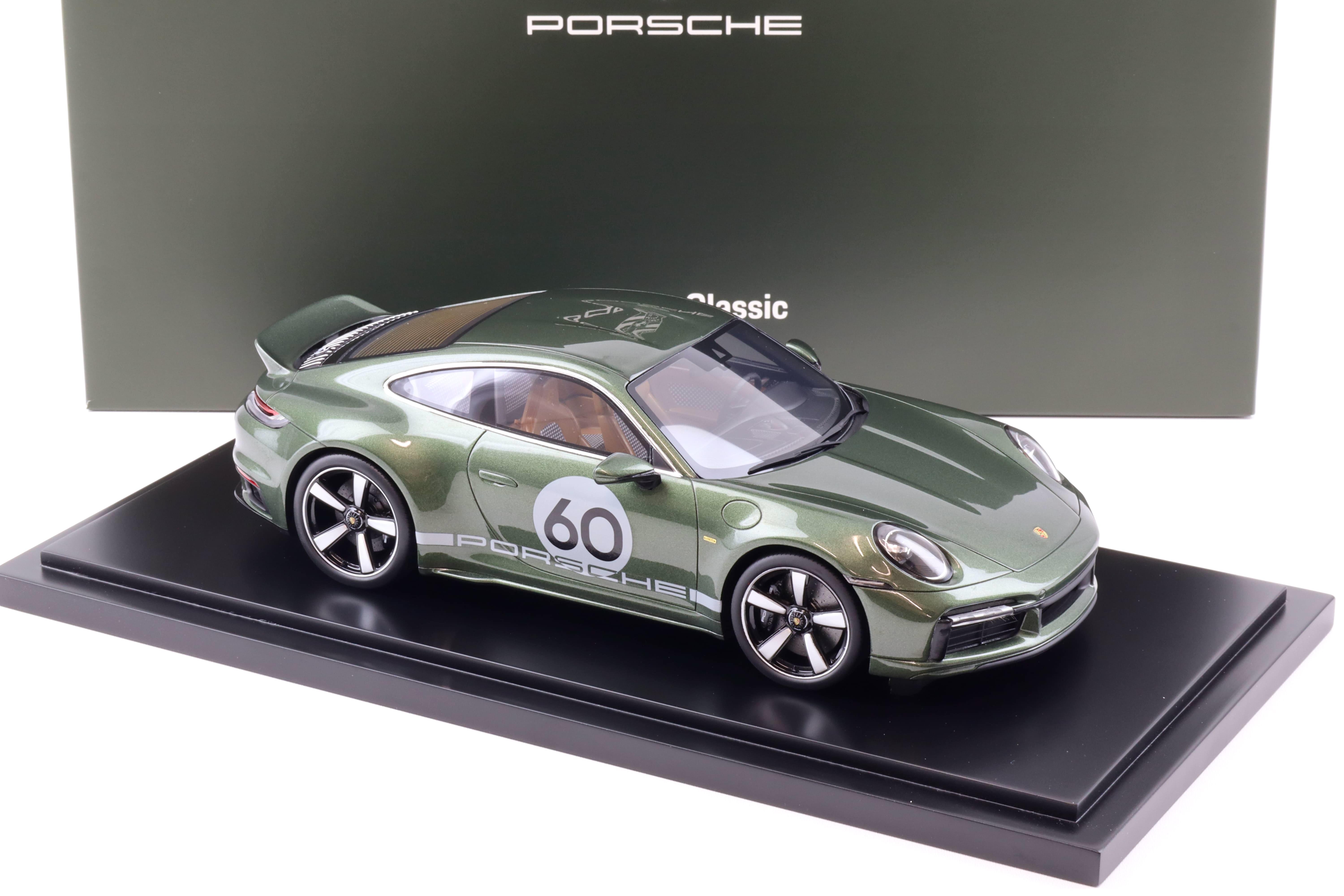 1:18 Spark Porsche 911 (992) Sport Classic Coupe Oak green metallic 2022 WAP DEALER